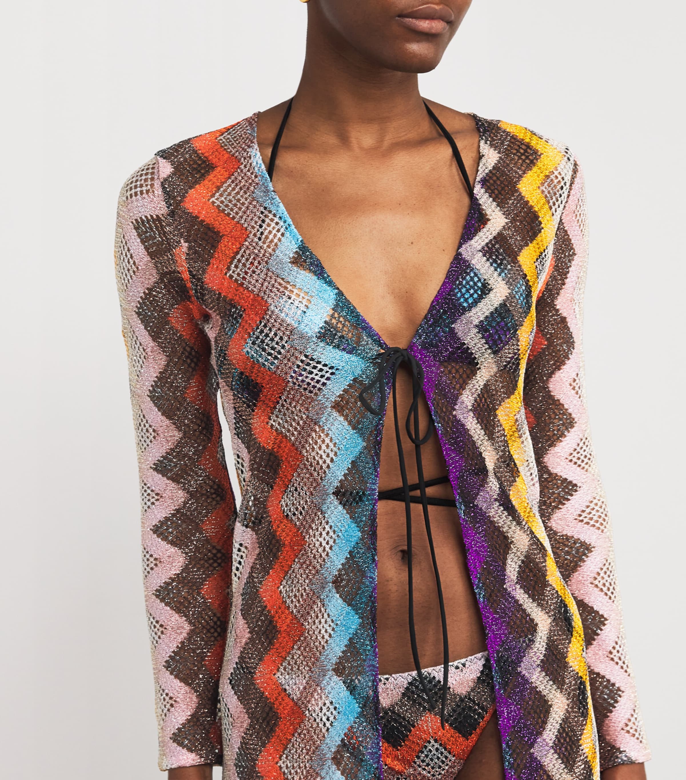 Missoni Zigzag Longline Cardigan | Harrods US