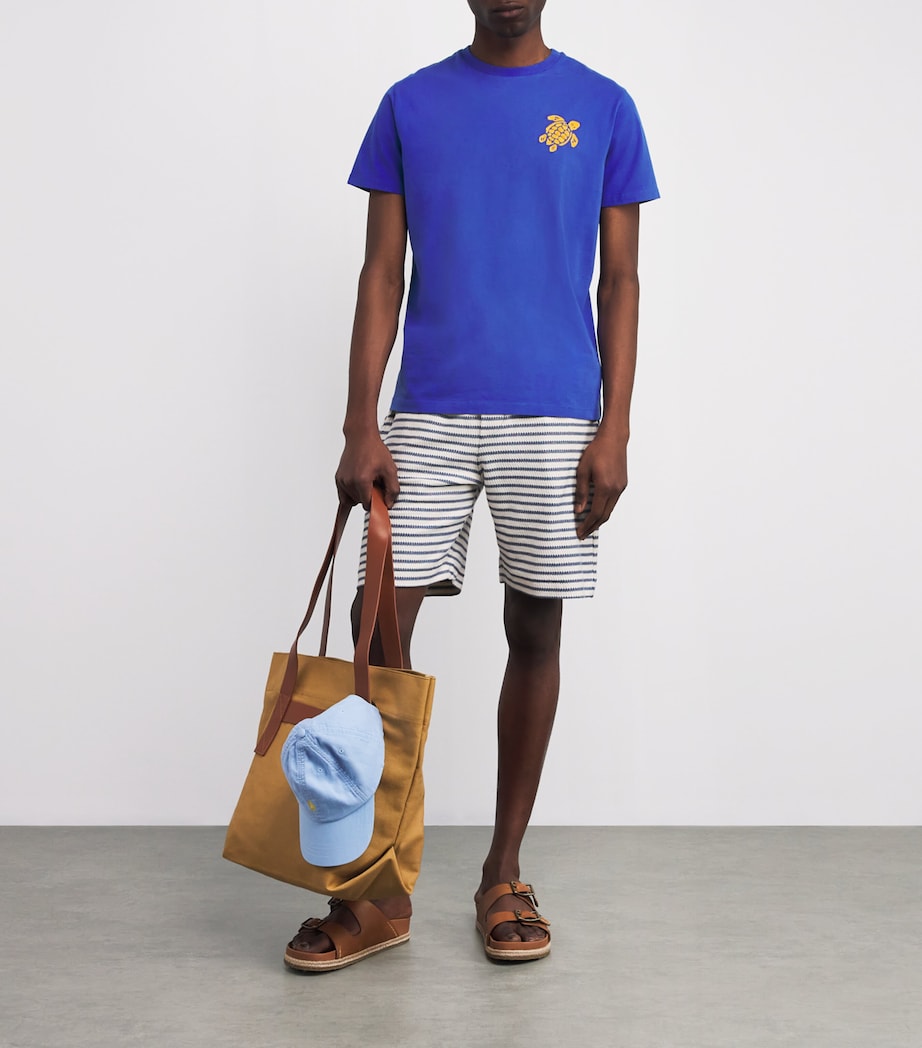 Cotton Embroidered Turtle T-Shirt 613-MARRAKECH Image 2