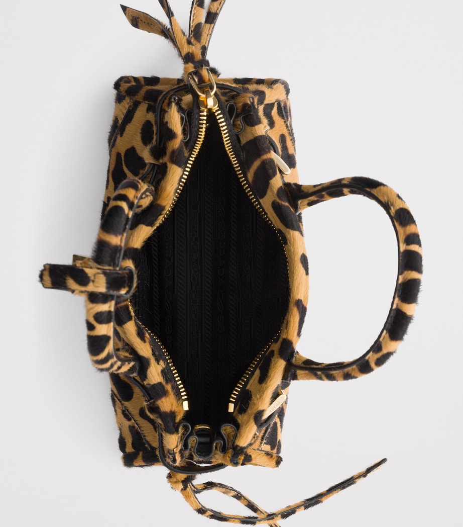 Prada Mini Leather Printed Bonnie Shoulder Bag Image 4