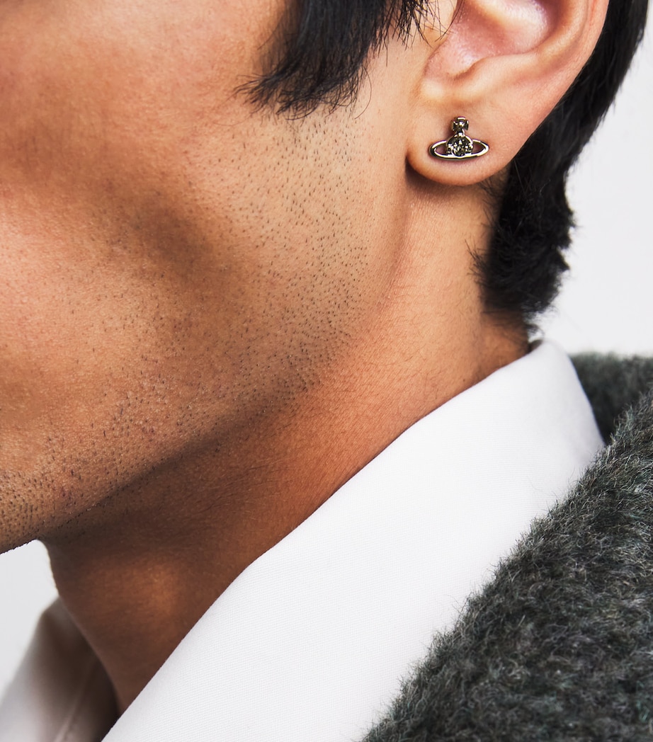 Nano Solitaire Single Earring S108 RUTHENIUM BLACK Image 5