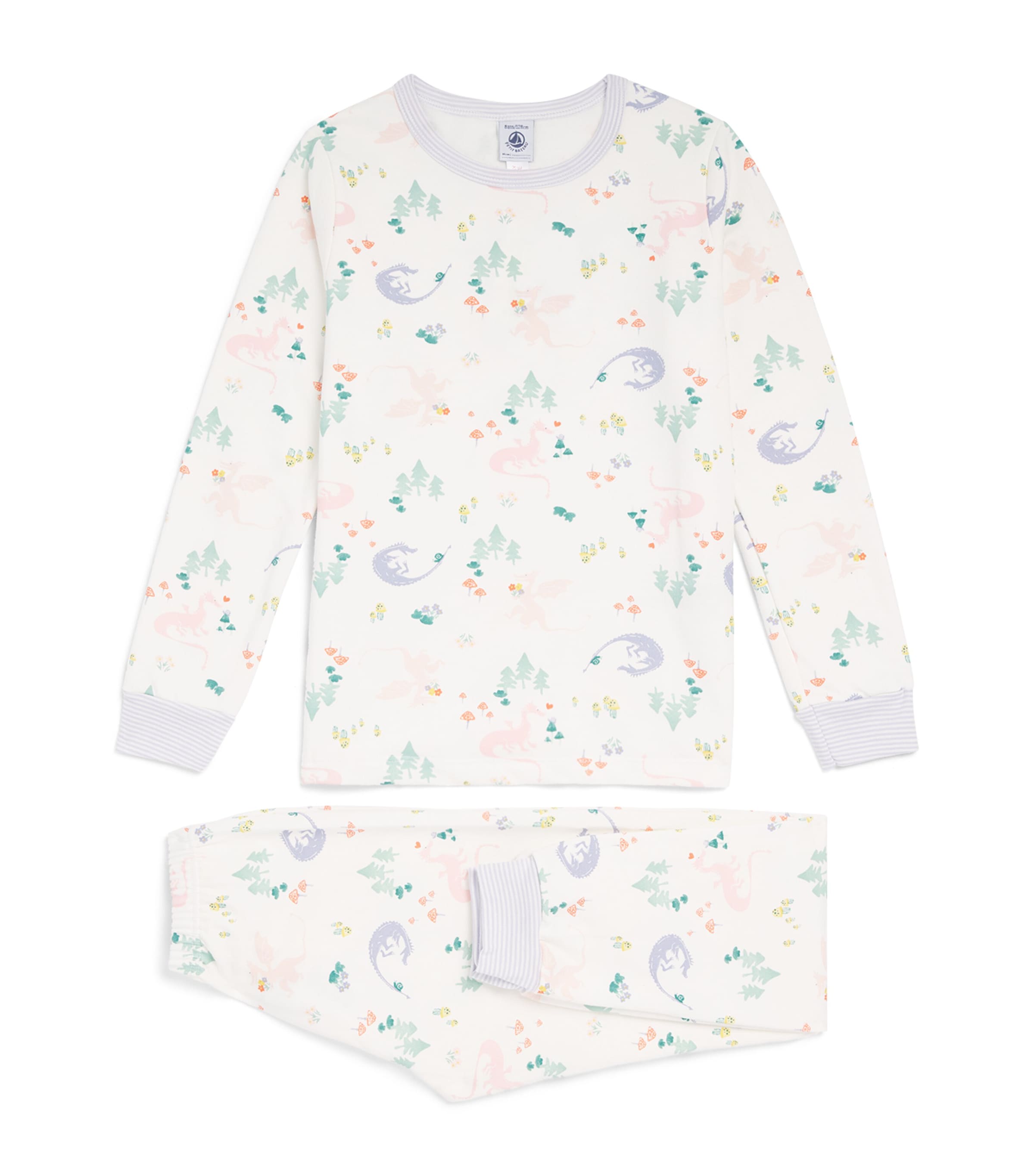 Petit Bateau Cotton Enchanted Forest Pyjama Set (3-12 Years) Image 1