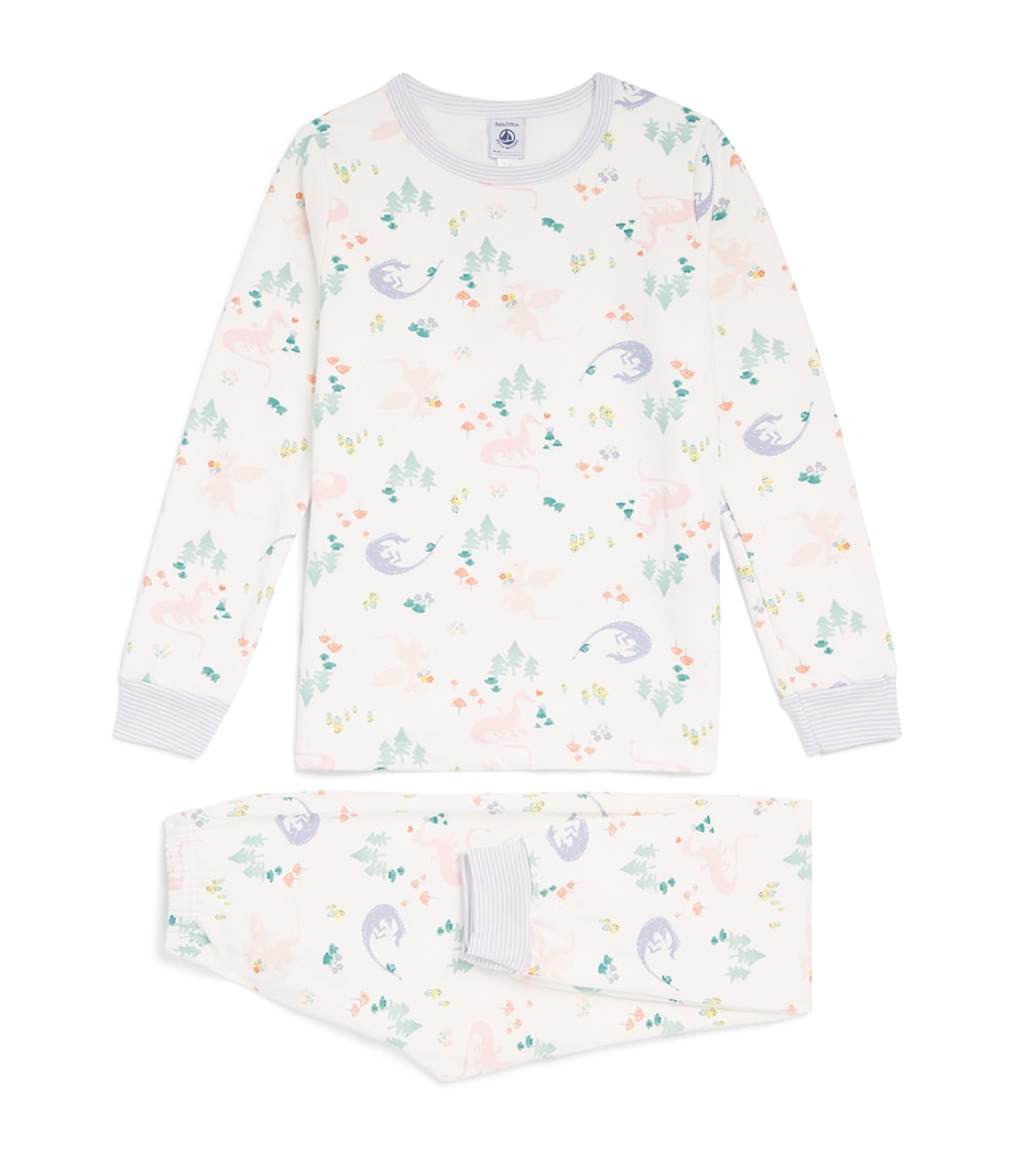 Petit Bateau Cotton Enchanted Forest Pyjama Set (3-12 Years) Image 1