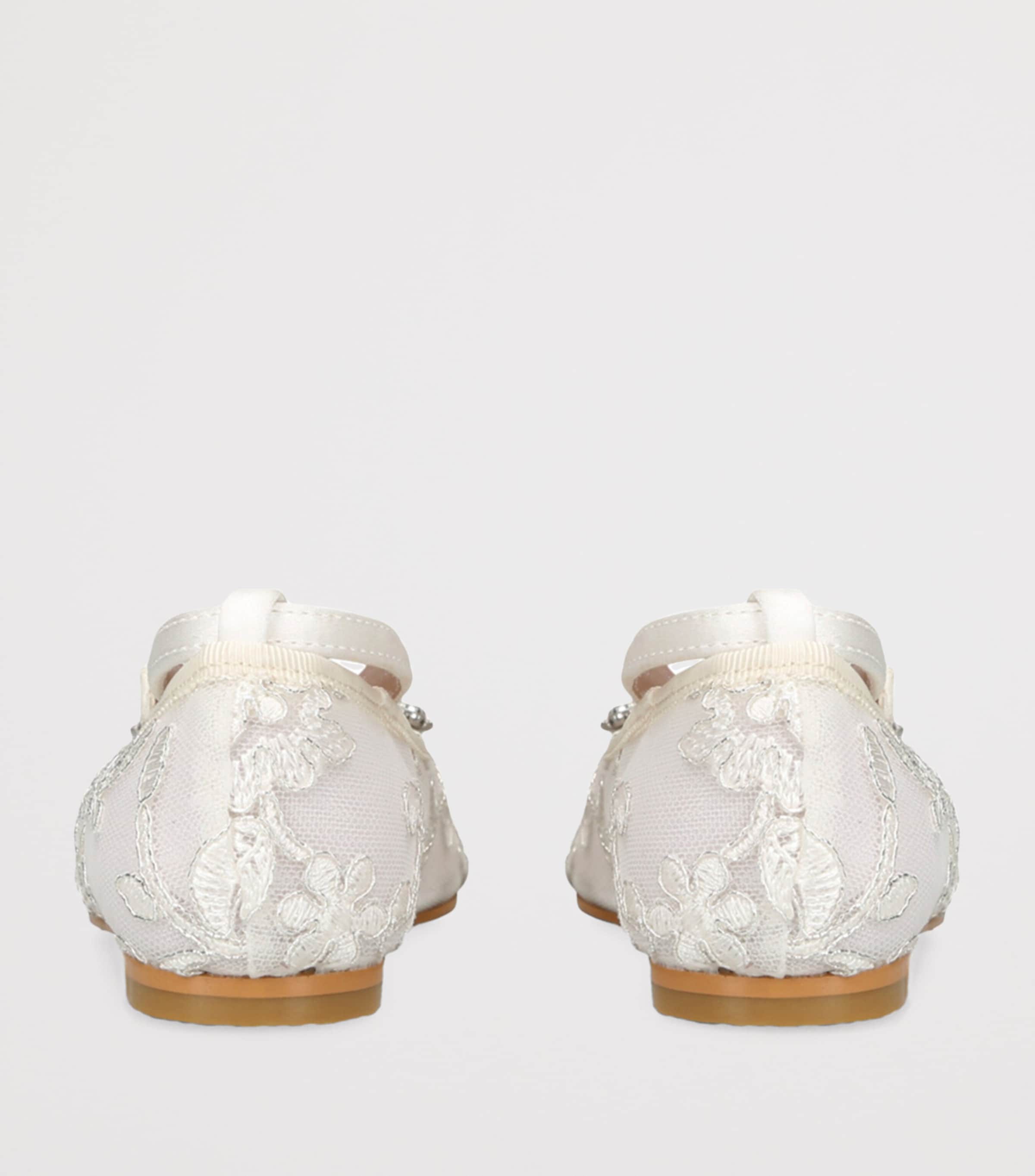 Lace Angelina Ballet Flats WHITE Image 2