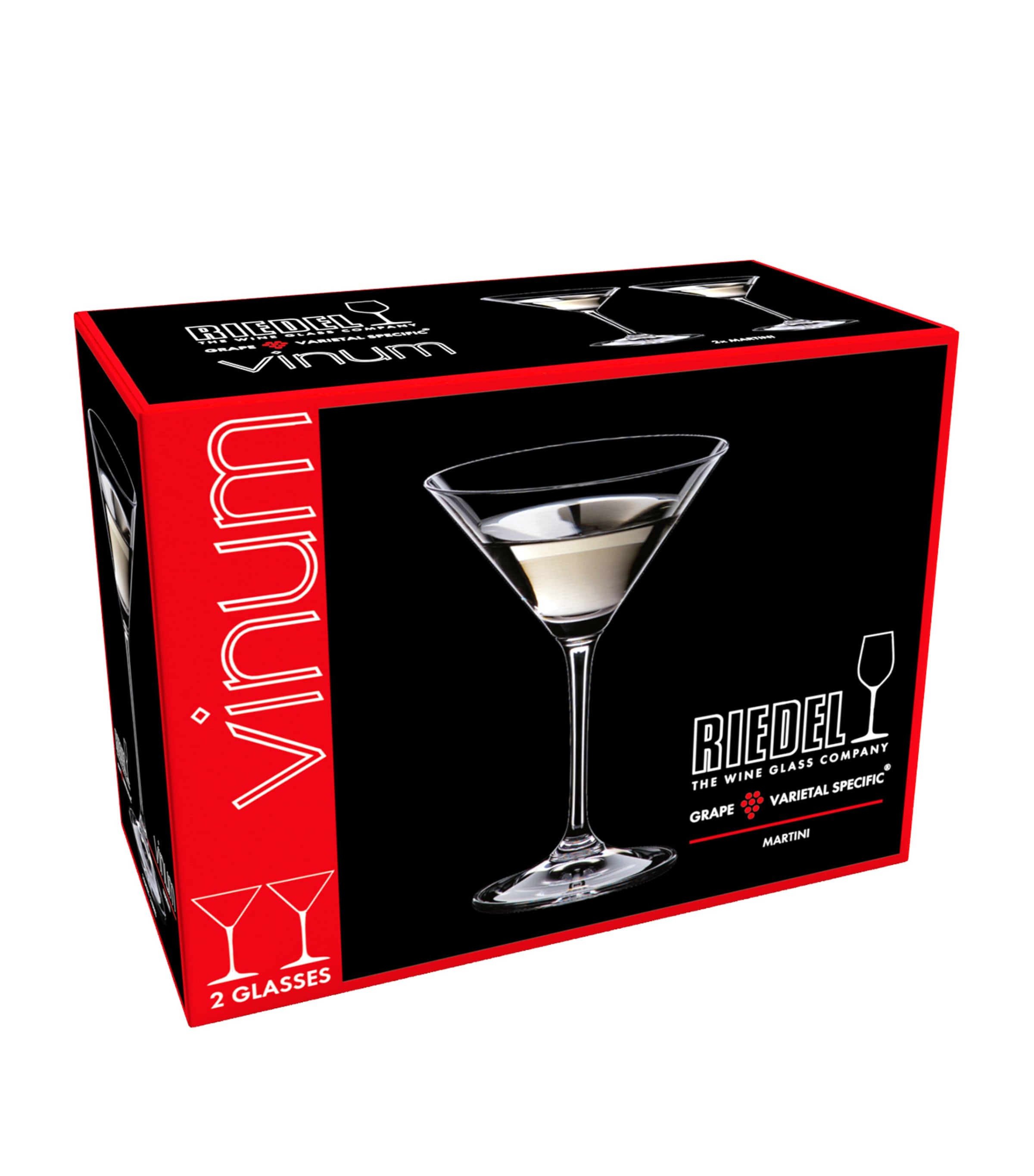Set of 2 Vinum Martini Glasses CLEAR Image 1