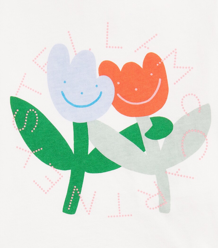 Stella McCartney Kids Flower Print T-Shirt (3-36 Months) Image 3