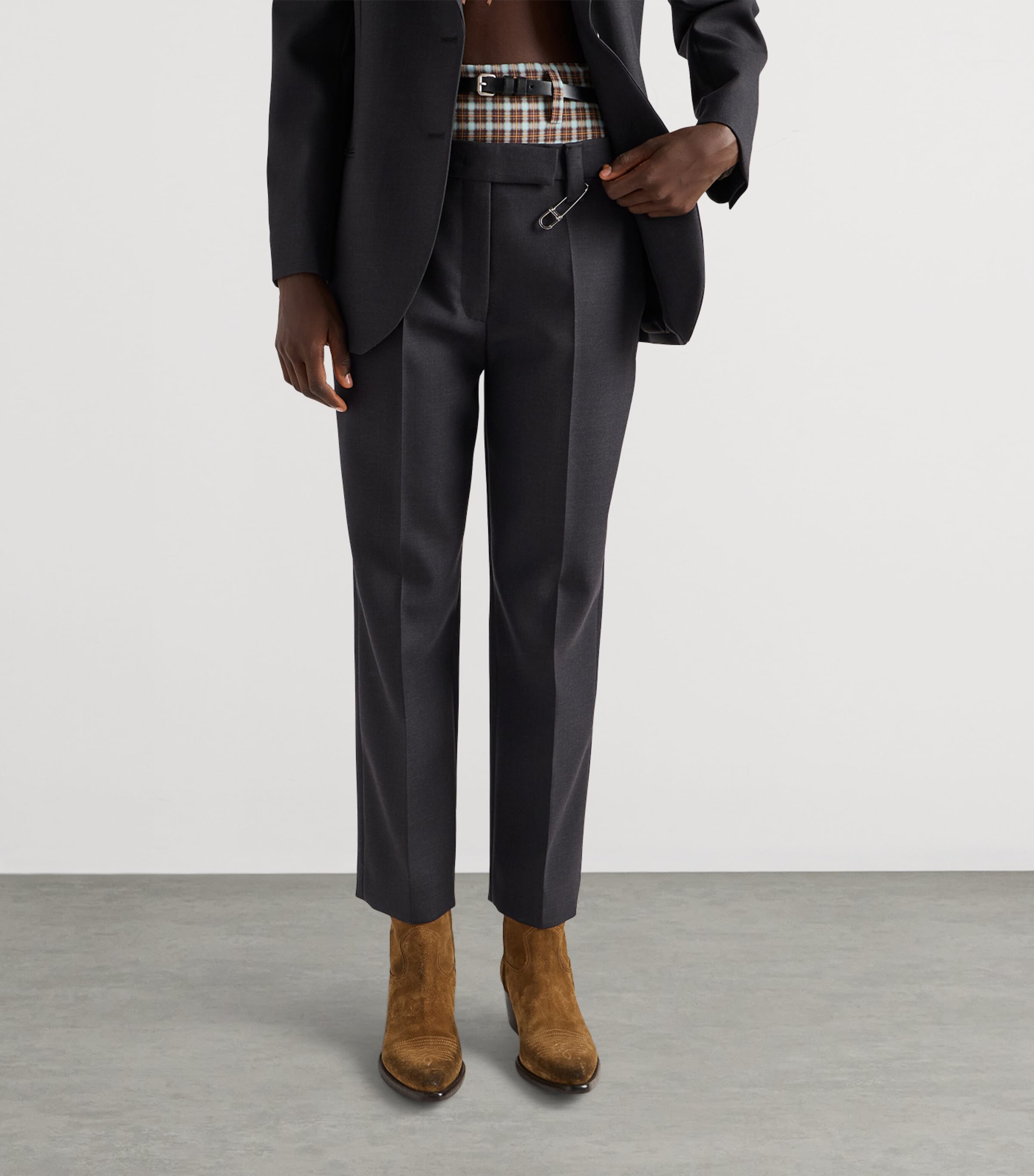 Wool Gabardine Trousers F0308 Image 3