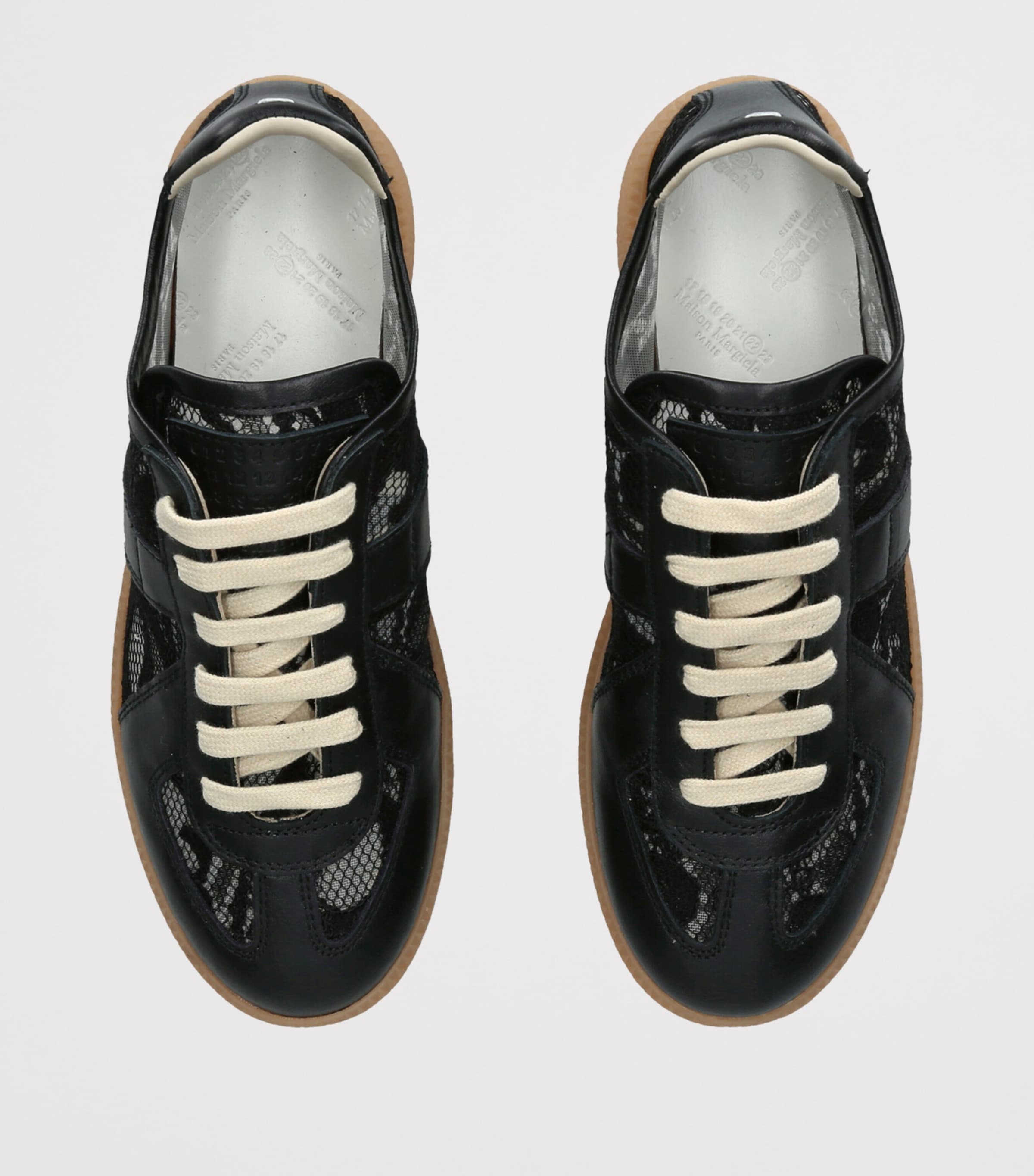 Maison Margiela Lace Replica Sneakers Black Image 4