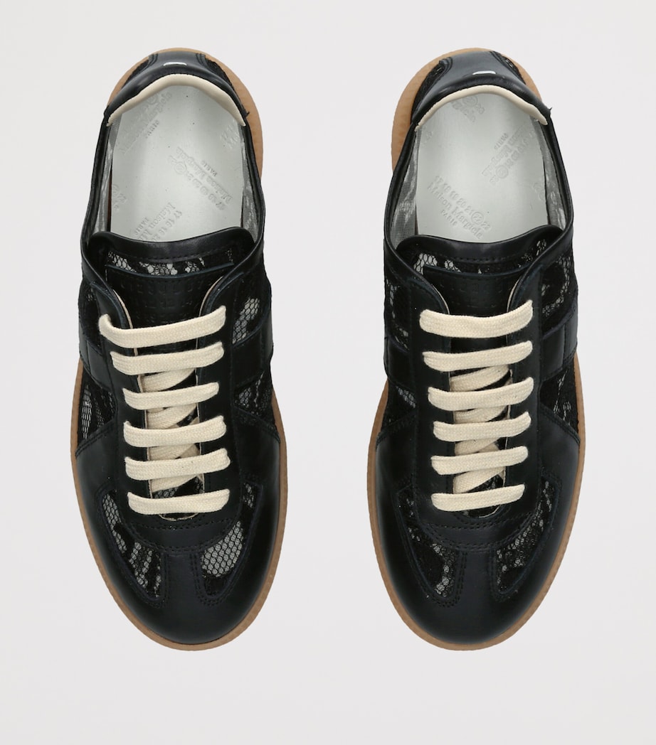 Maison Margiela Lace Replica Sneakers Black Image 4