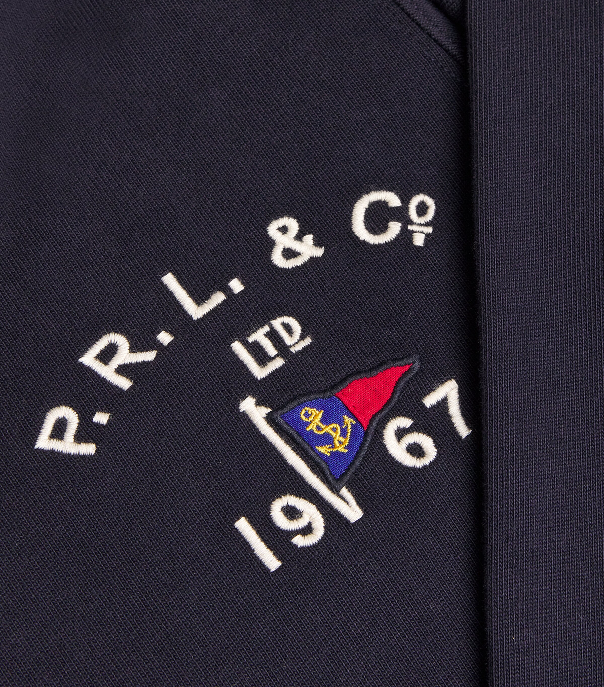 Polo Ralph Lauren Mens Cotton Logo Rugby Shirt Navy Image 5