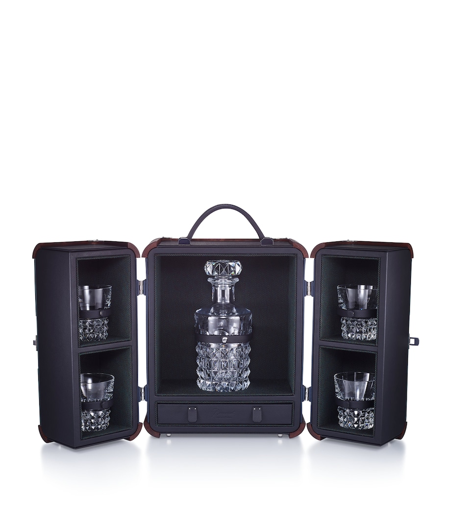 Baccarat Leather-Oak Louxor OctogoneTrunk Clear Image 4