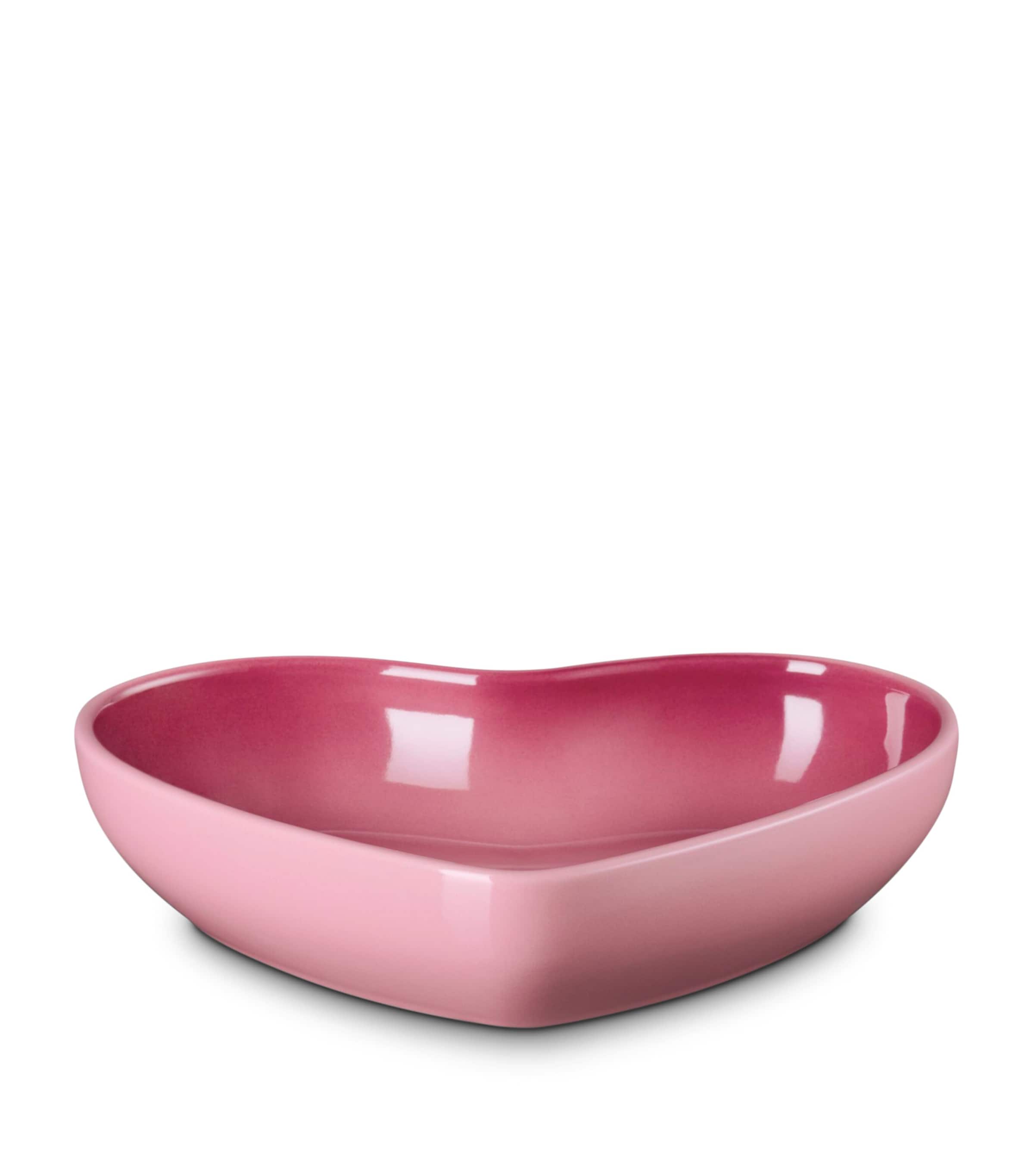 Le Creuset Stoneware Heart Bowl (20cm) Rose Quartz Image 1