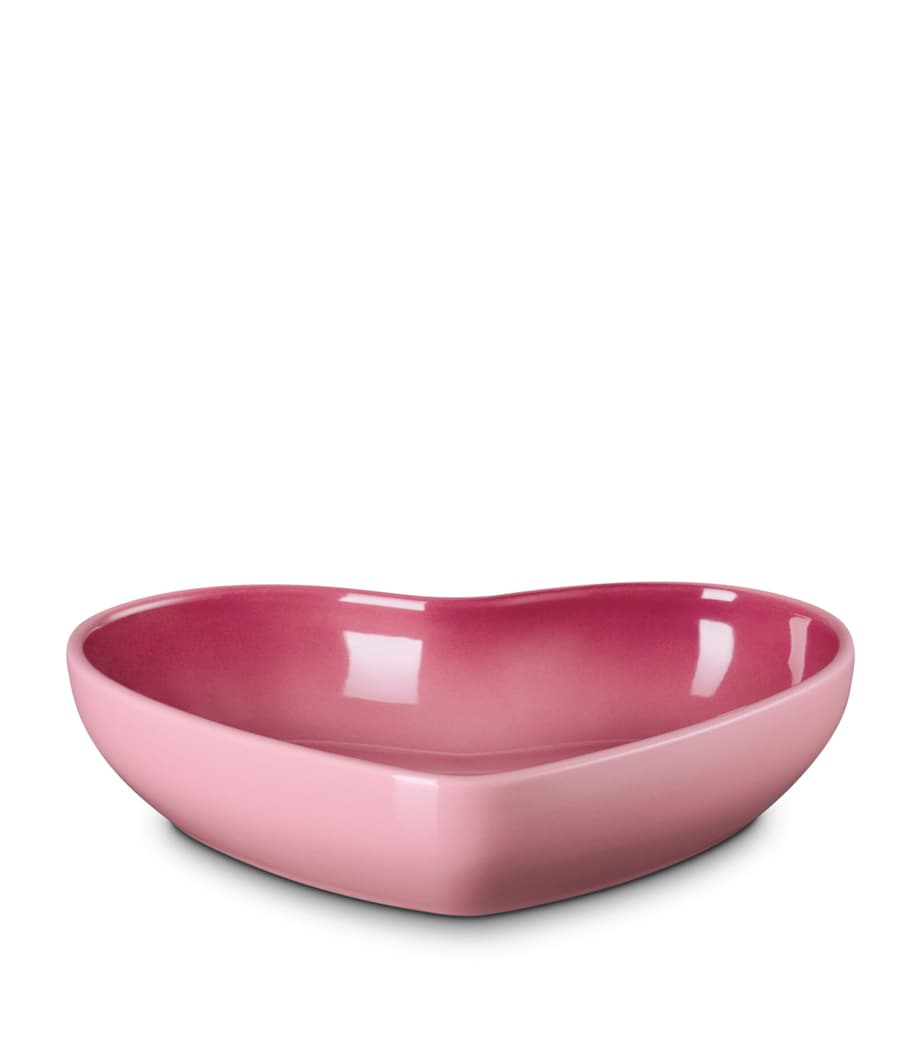 Le Creuset Stoneware Heart Bowl (20cm) Rose Quartz Image 1