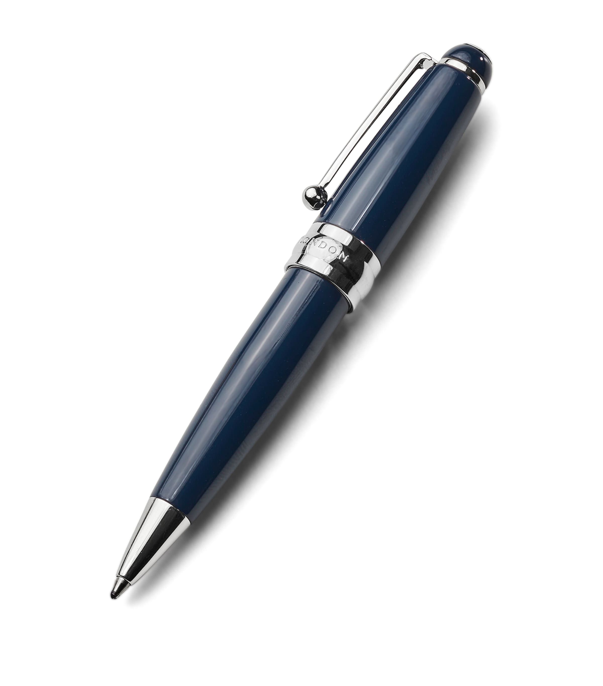 Shop Aspinal Of London Baby Ballpoint Pen In Navy