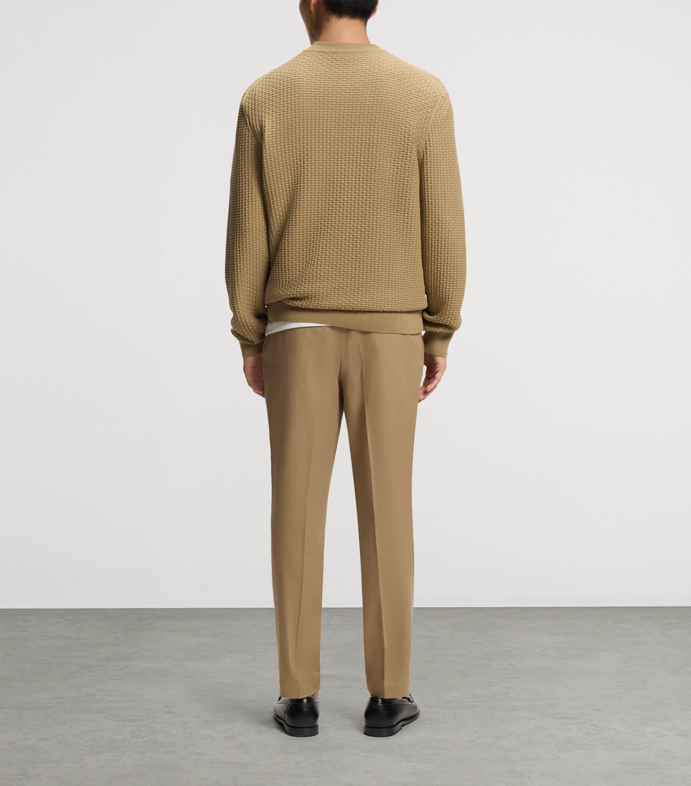 Cotton Textured Sweater 252 Image 3