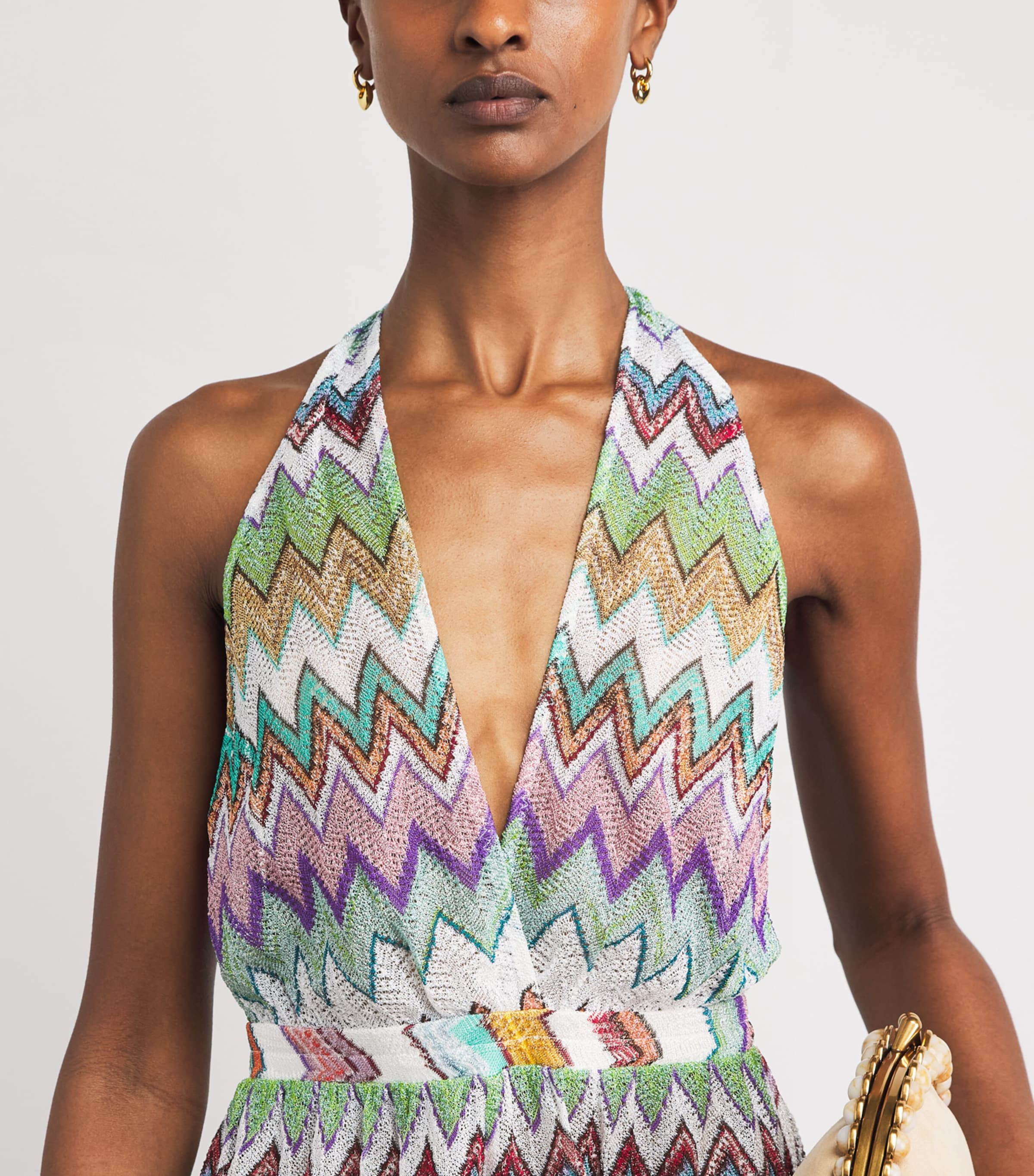 Missoni Womens Zigzag Elasticated Shorts Image 5