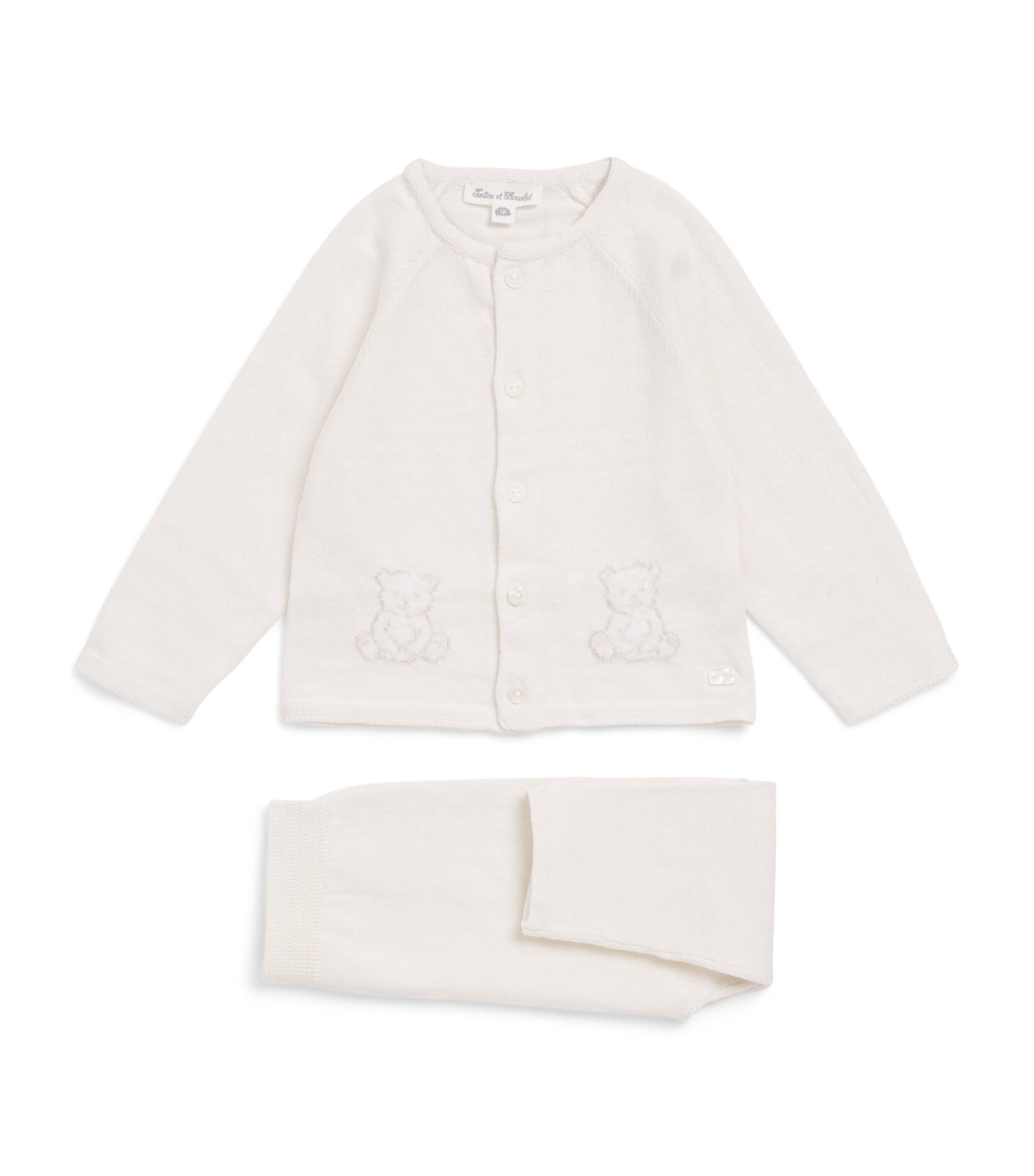 Tartine et Chocolat Cotton-Cashmere Cardigan and Leggings Set (0-24 Months) Image 1