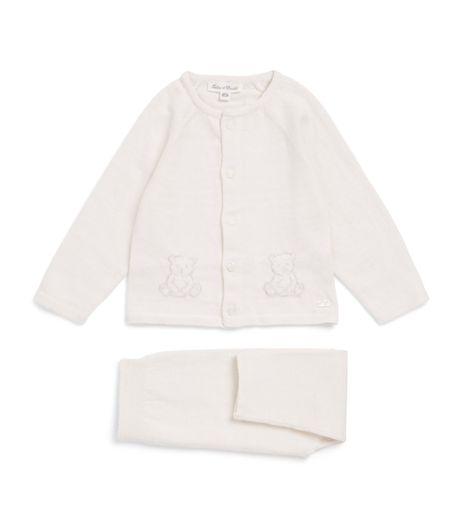 Tartine et Chocolat Cotton-Cashmere Cardigan and Leggings Set (0-24 Months) Image 1