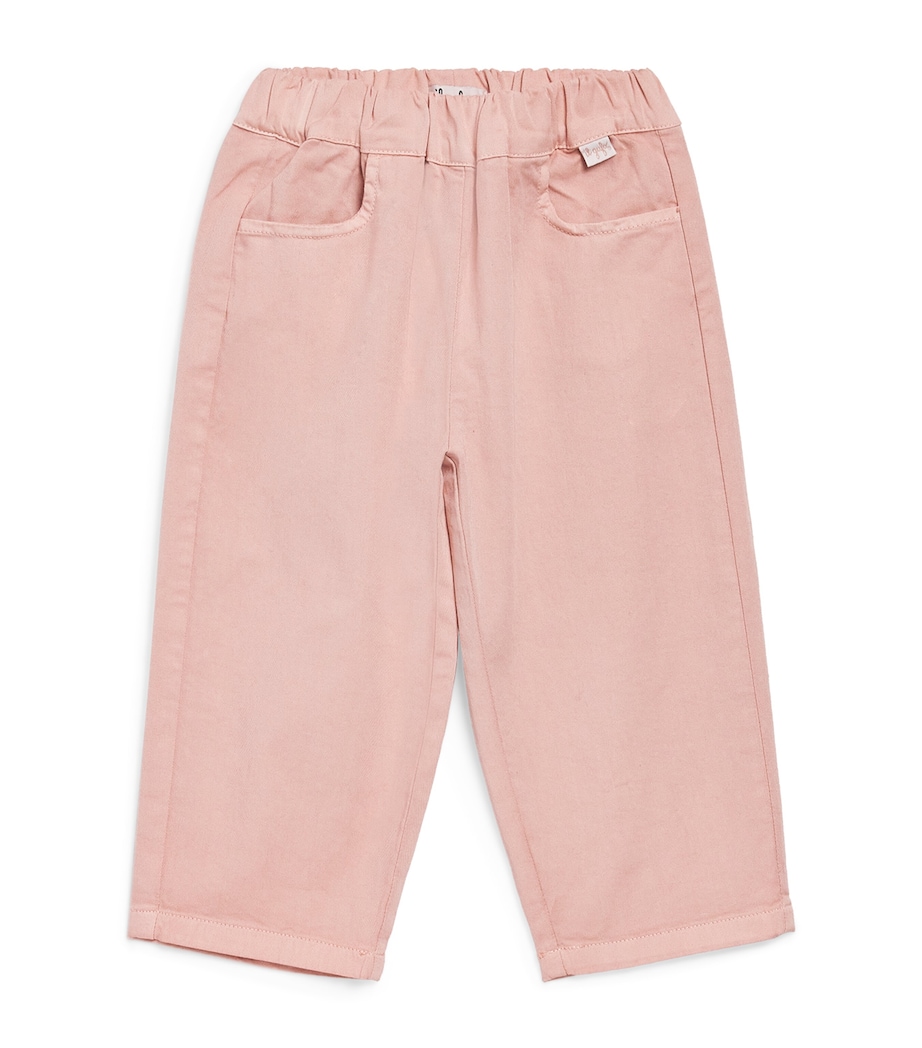 Cotton Elasticated Trousers (6-36 Months) 320 PINK Image 1