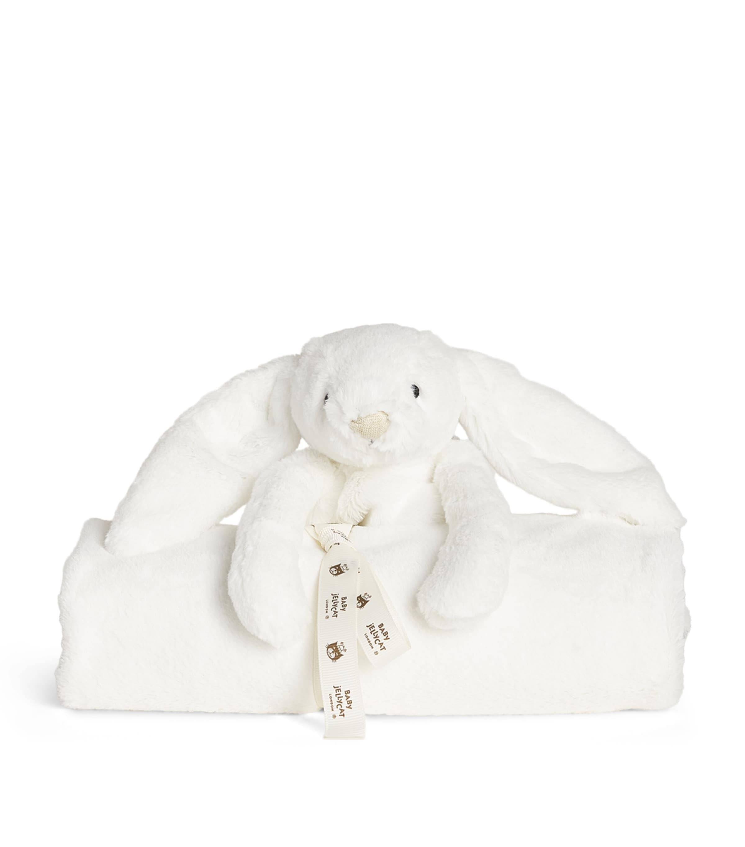 Jellycat Luxe Bashful Bunny Blanket (56cm x 70cm) Harrods UK