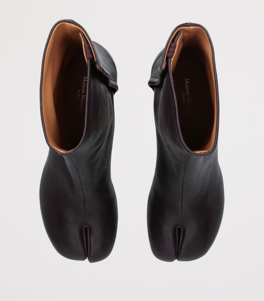 Leather Tabi Boots 60 WINE Image 4