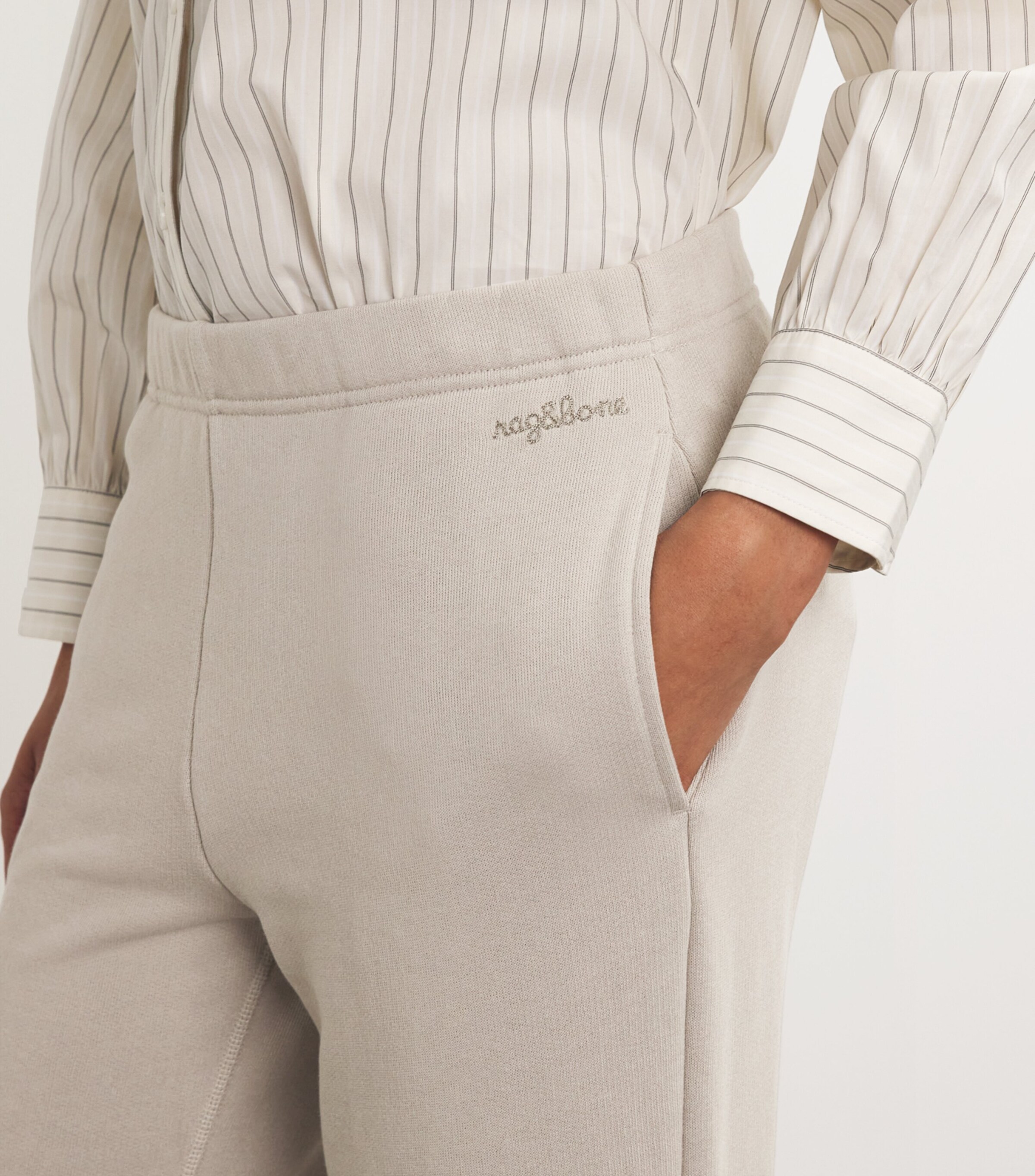 Terry Cloth Wide-Leg Sweatpants FOSSIL Image 6