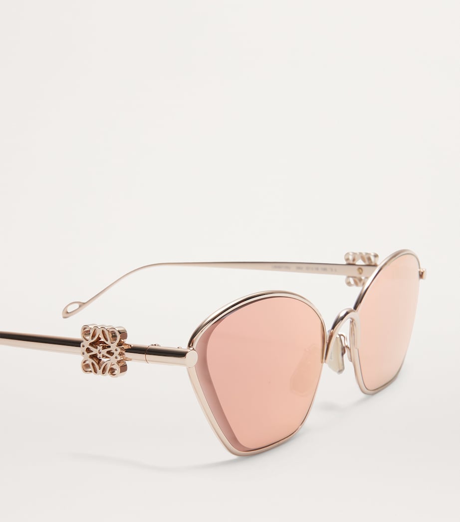 Anagram Hexagonal Sunglasses ROSE GOLD Image 4