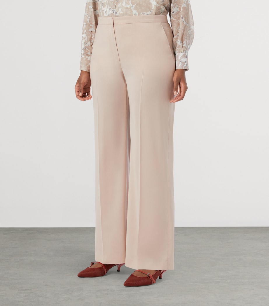 Virgin Wool Estri Tailored Trousers PINK Image 2