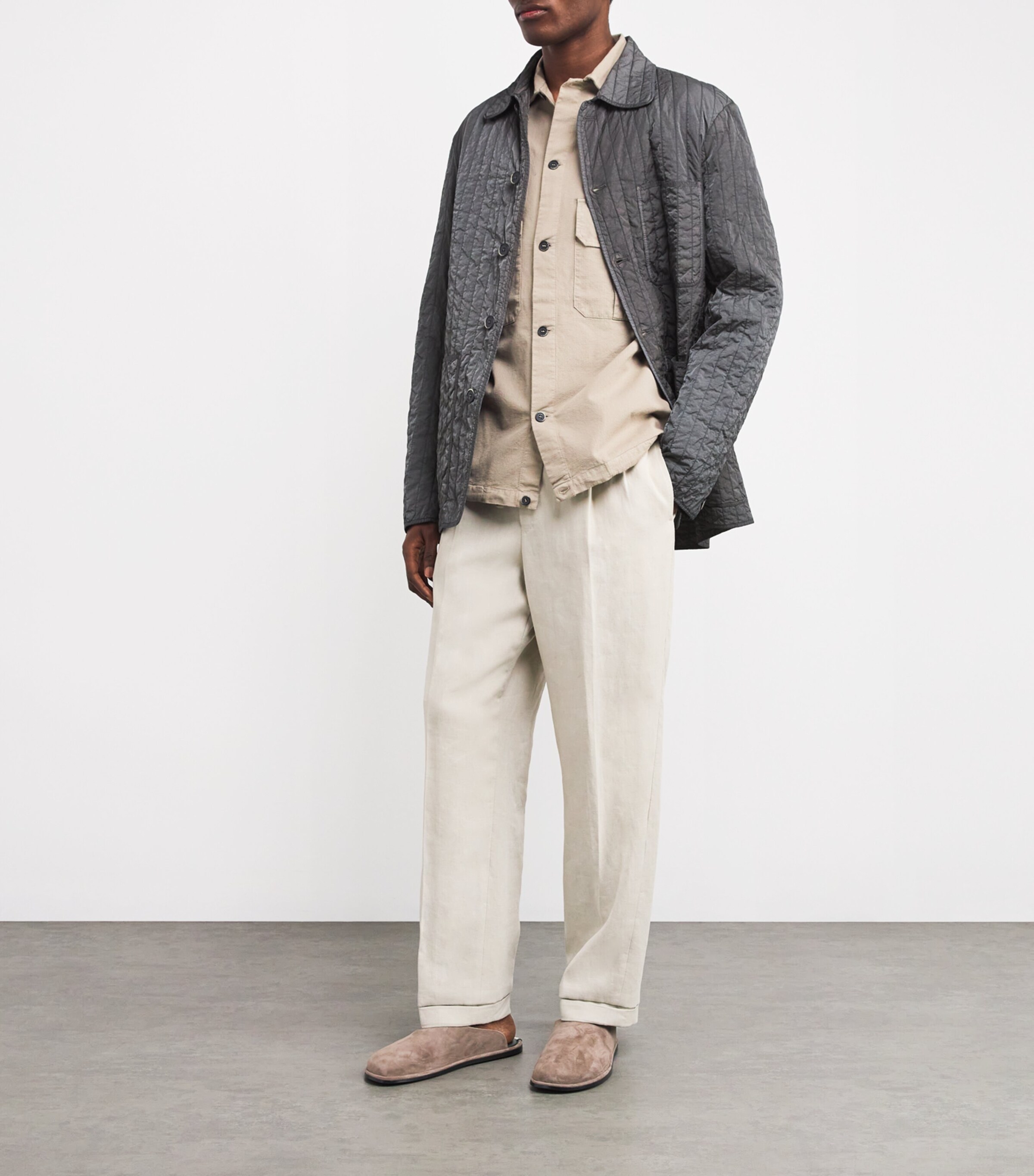 Padded Overshirt 580 PIOMBO Image 2