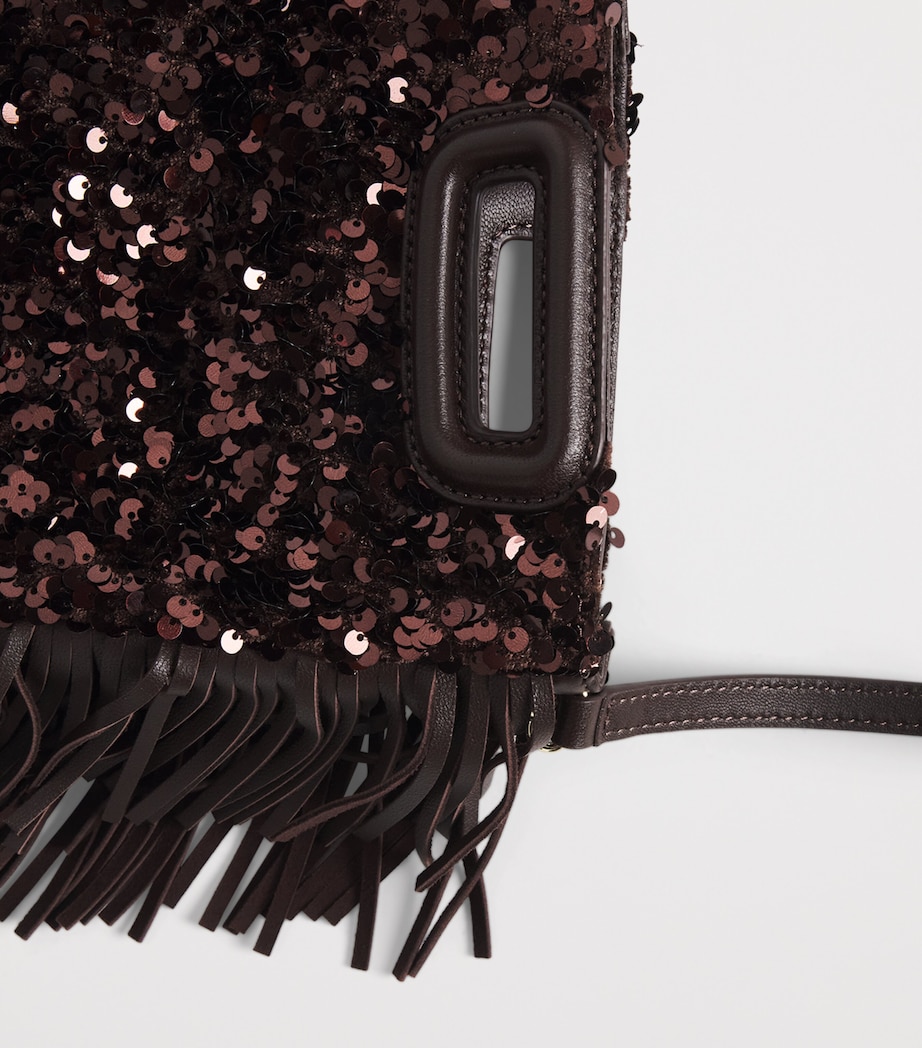 Sequin M Mini Bag BROWN Image 4