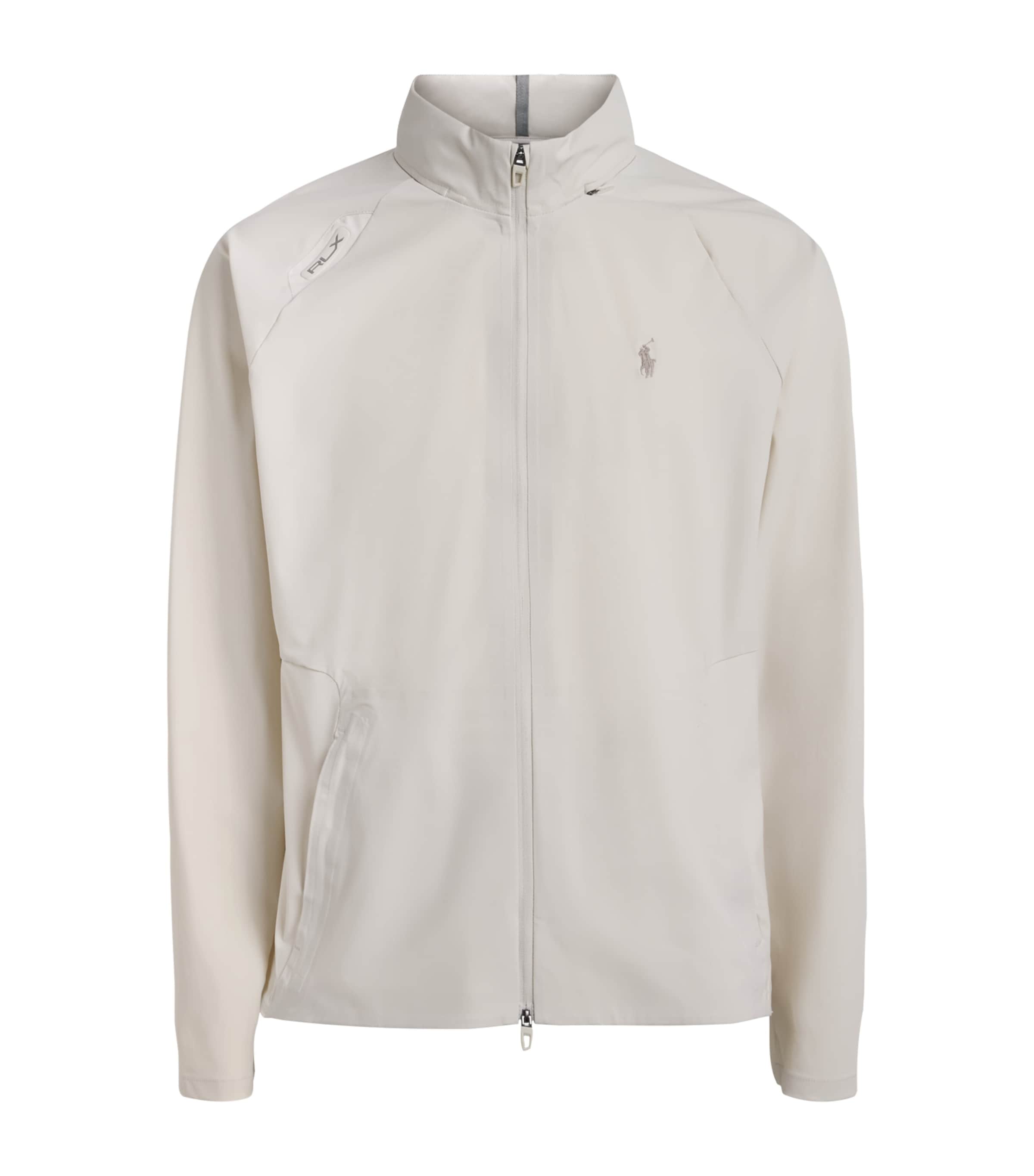 RLX Ralph Lauren Mens Lightweight Hooded Jacket Stone Pebble Image 1
