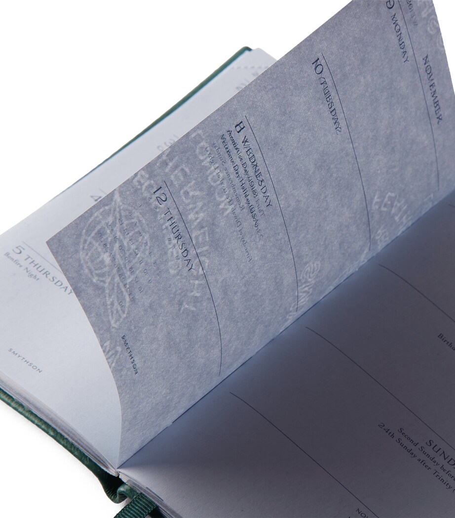 Smythson Leather Panama 2026/27 Diary F Green Image 3