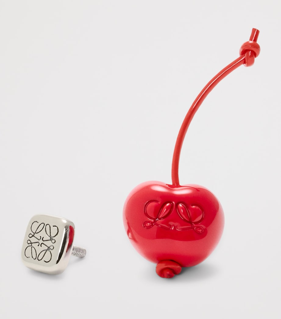 LOEWE Cherry Pin Charm Red Image 2
