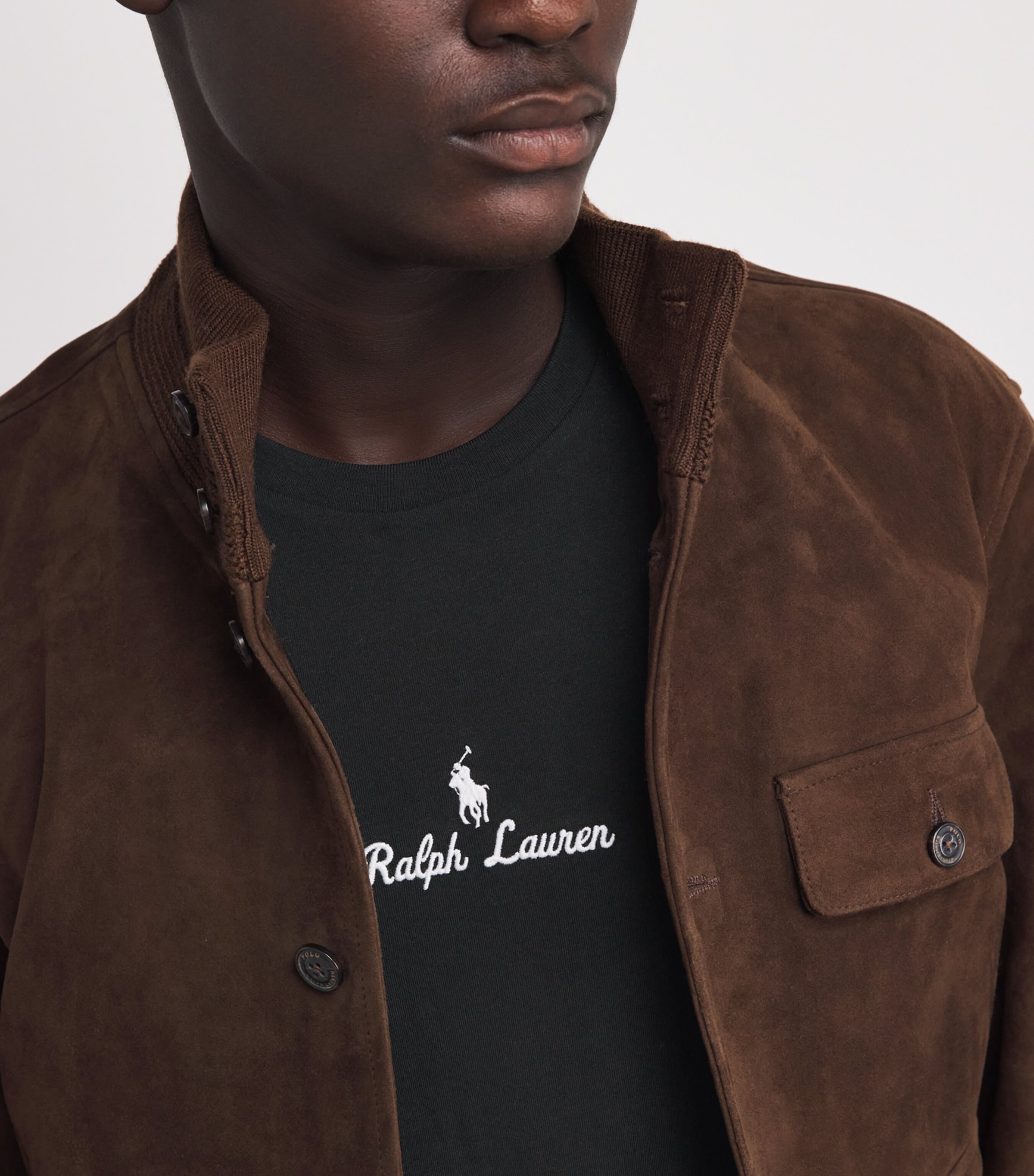 Cotton Script Logo T-Shirt BLACK Image 6