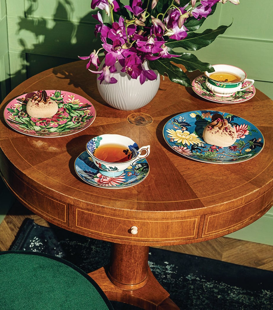 Wonderlust Sapphire Garden Teacup and Saucer MULTI Image 2