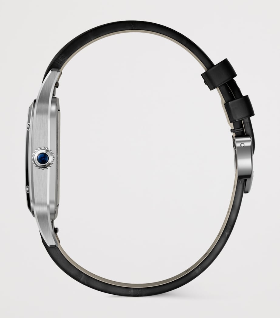 Large Steel Santos-Dumont Skeleton Watch 43.5mm STEEL Image 4