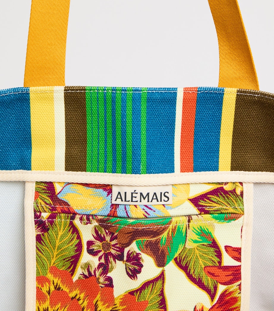 ALEMAIS Cotton Printed Charlie Tote Bag Image 5