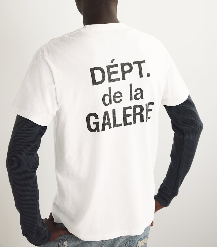 Cotton Logo T-Shirt WHITE Image 6