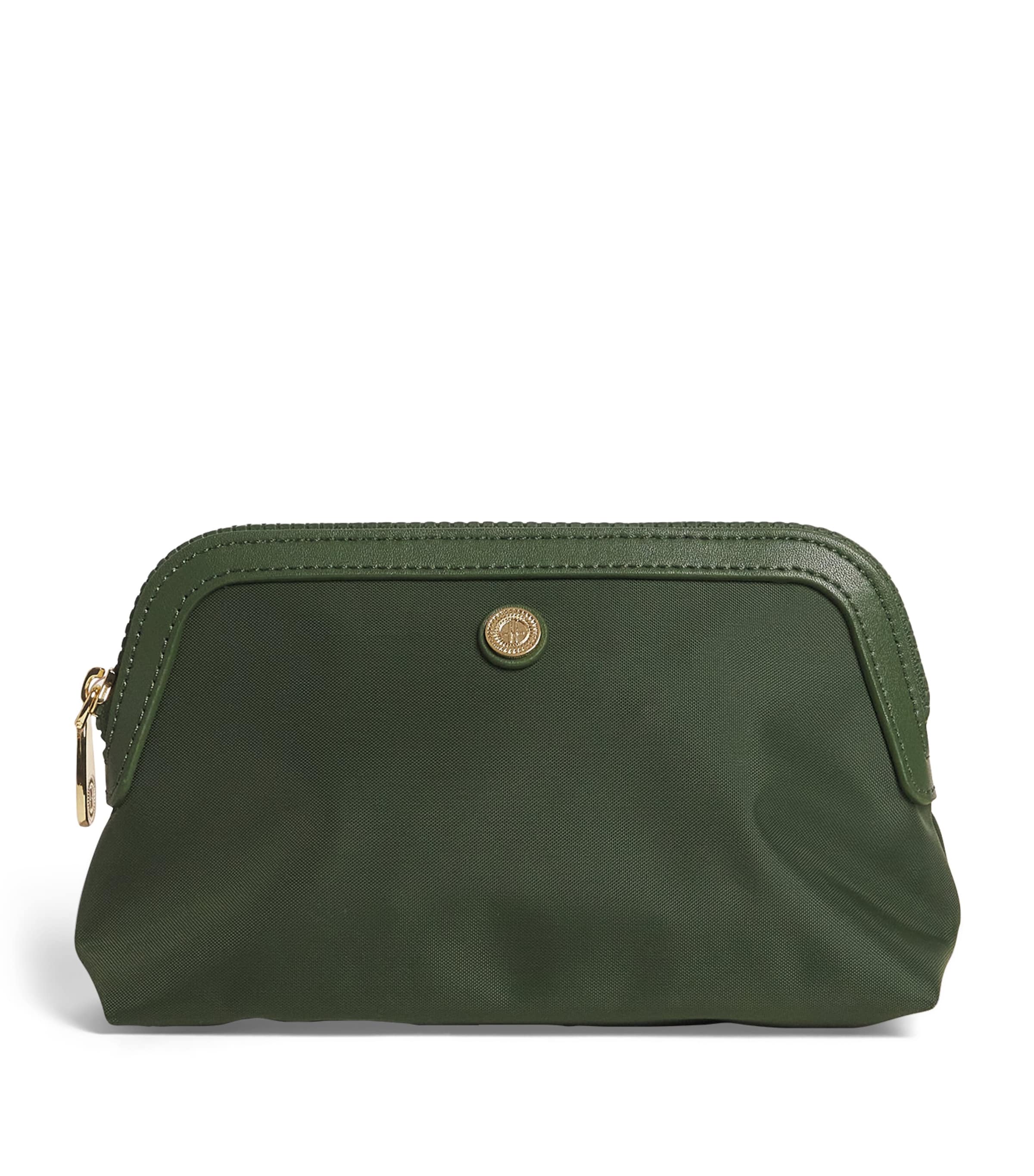 Shop Harrods Small Nylon Wash Bag In Green