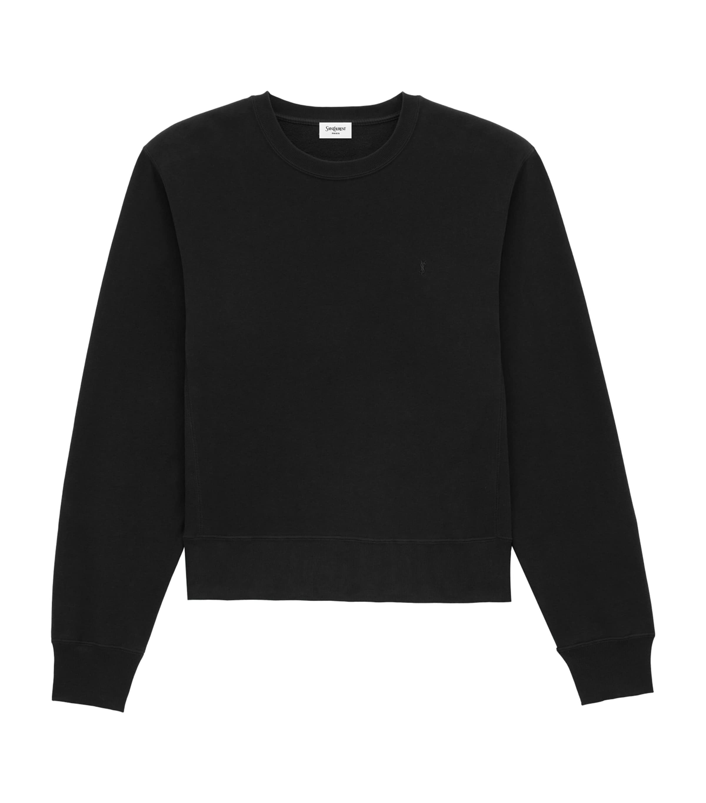 Saint Laurent Large Sweatshirt With Bold Print In Black