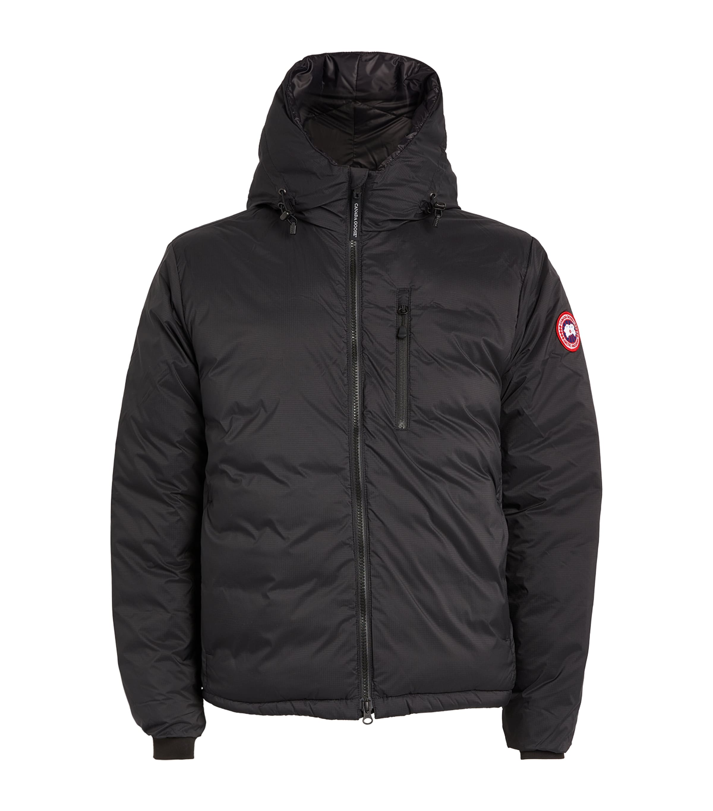 Canada Goose Lodge Hooded Jacket In Black