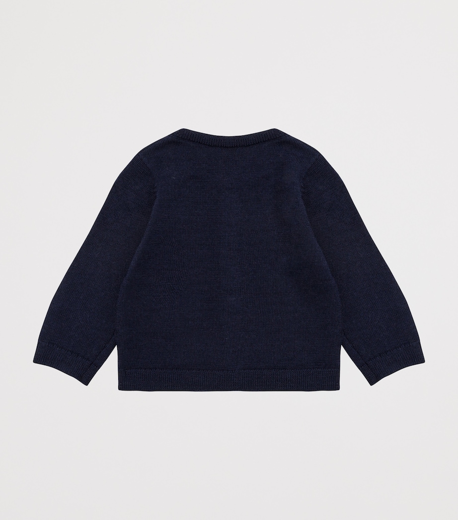 Wool Cherry Cardigan (3-18 Months) UPB MARINE Image 2