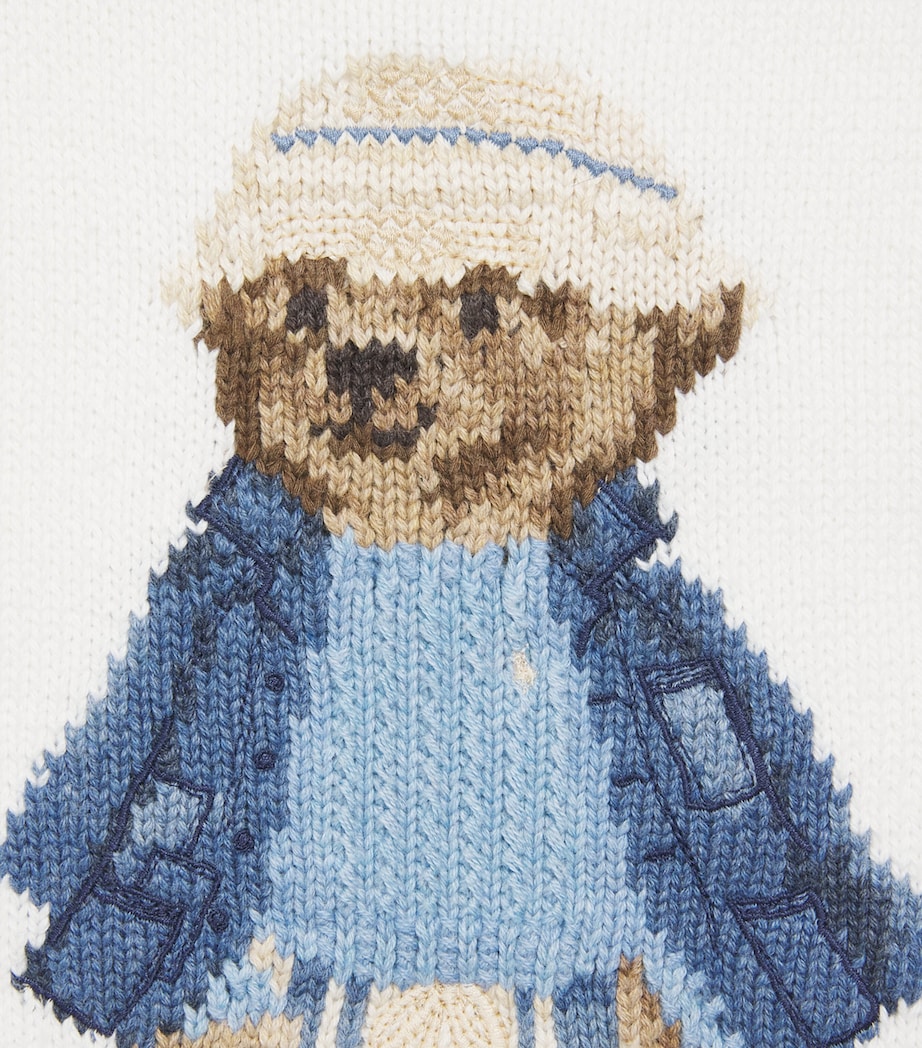 Ralph Lauren Kids Polo Bear Sweater (2-7 Years) White Image 3