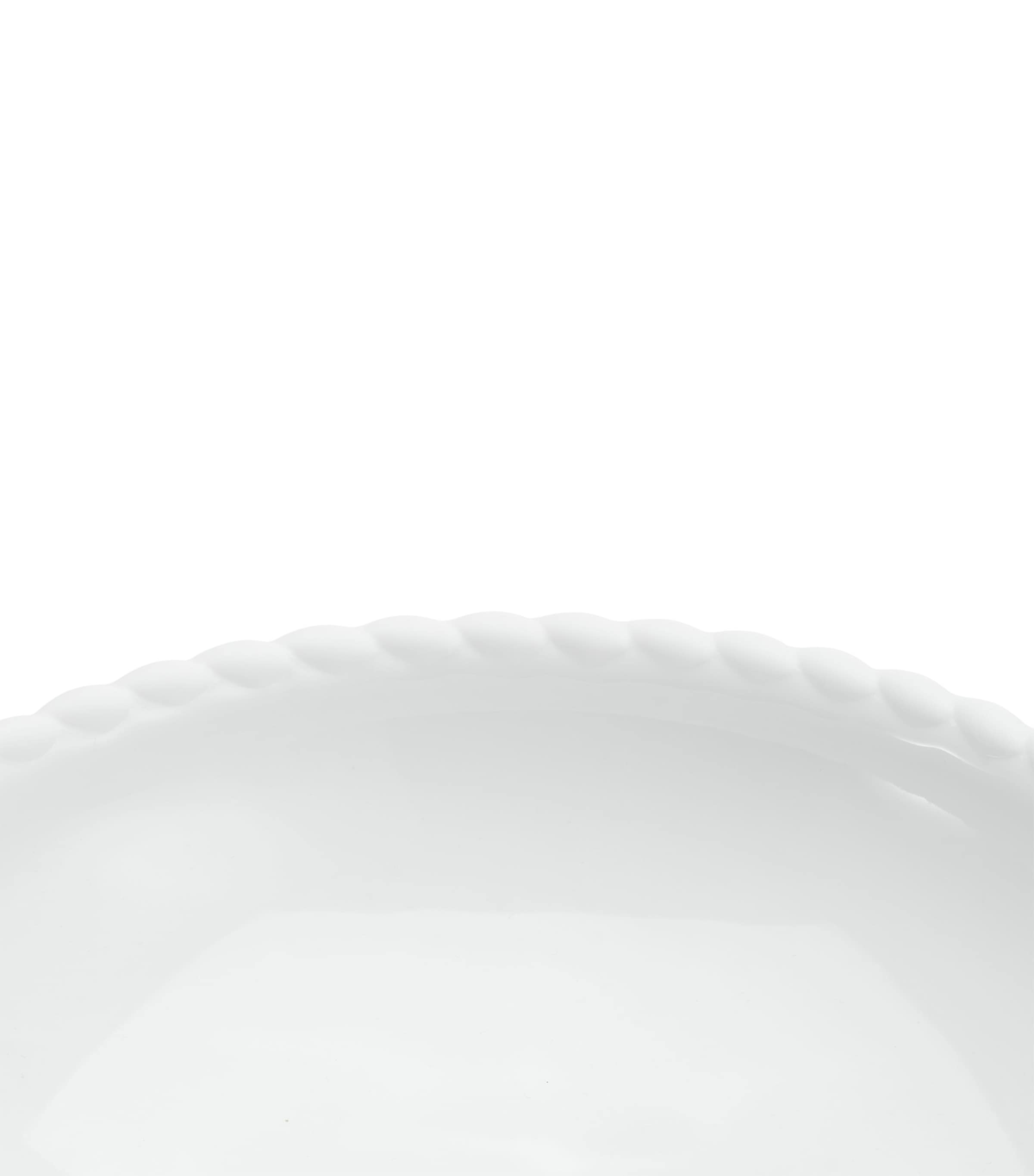 Porcelain Babylone Pasta Plate (21cm) WHITE Image 3
