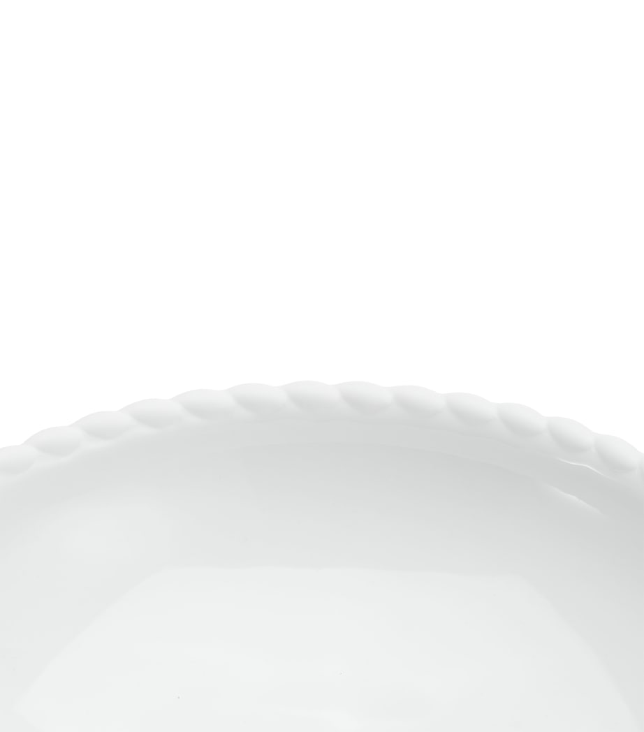 Porcelain Babylone Pasta Plate (21cm) WHITE Image 3