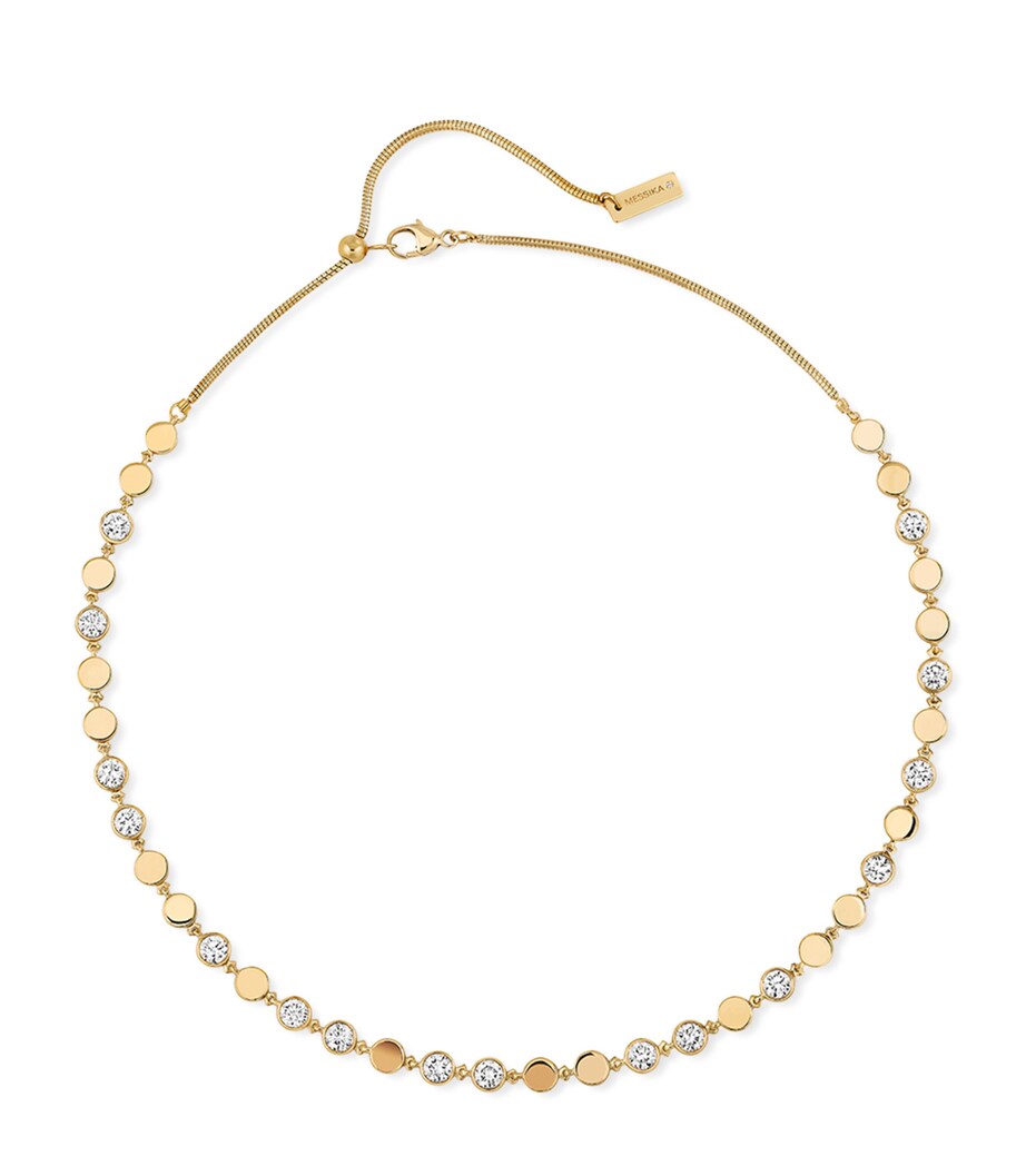 Yellow Gold and Diamond D-Vibes Necklace YELLOW GOLD Image 1