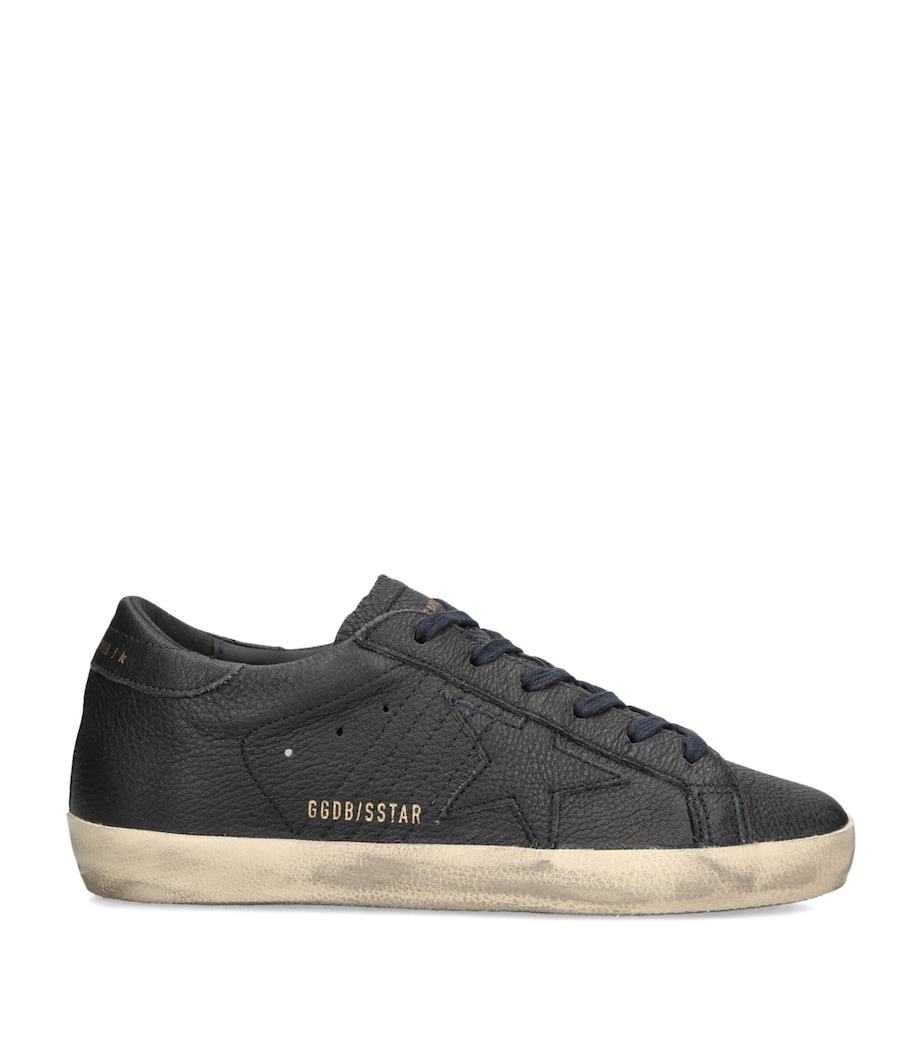 Golden Goose Leather Superstar Sneakers Navy Image 1
