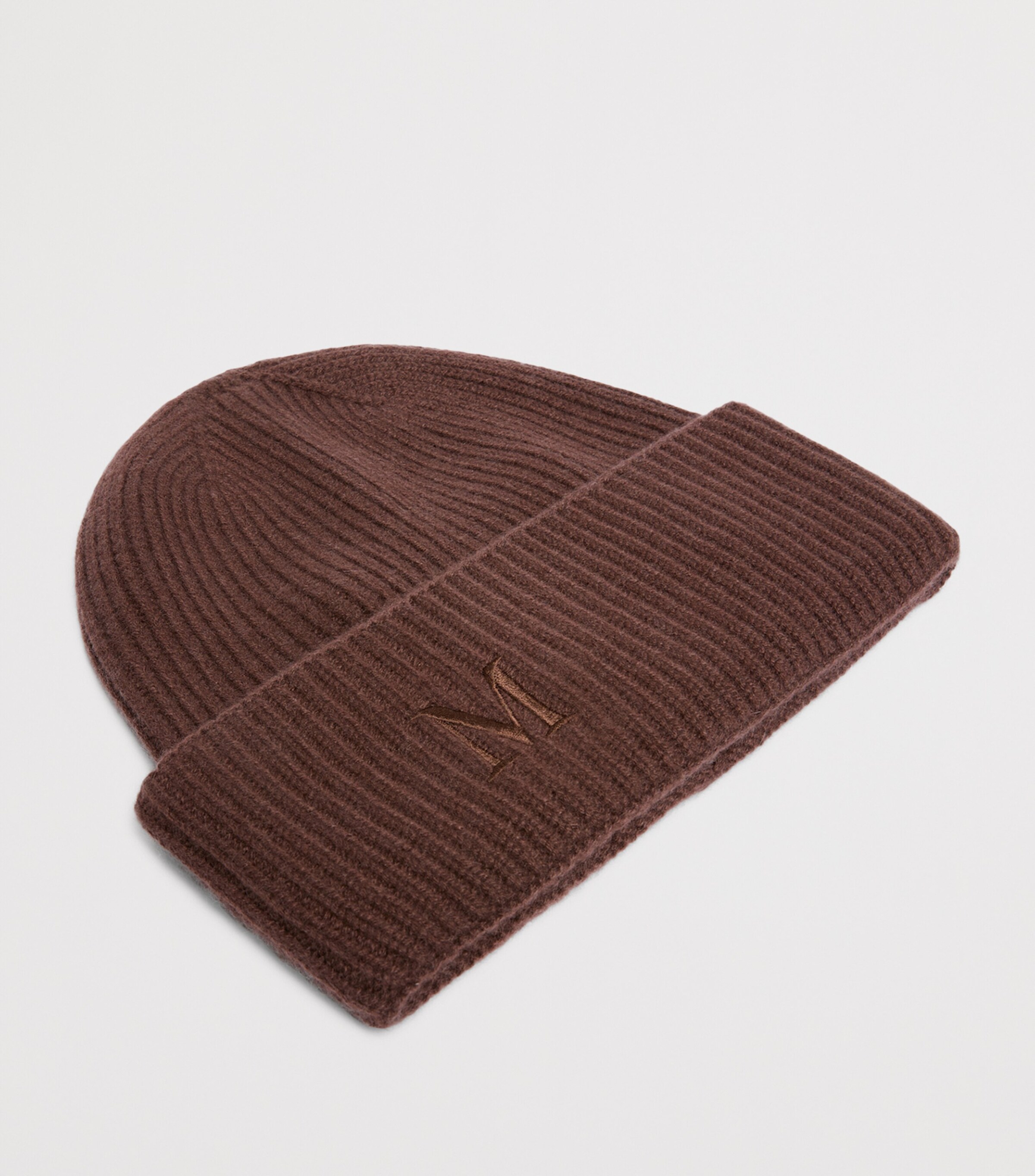 Max Mara Cashmere Monogram Beanie Rust Image 2