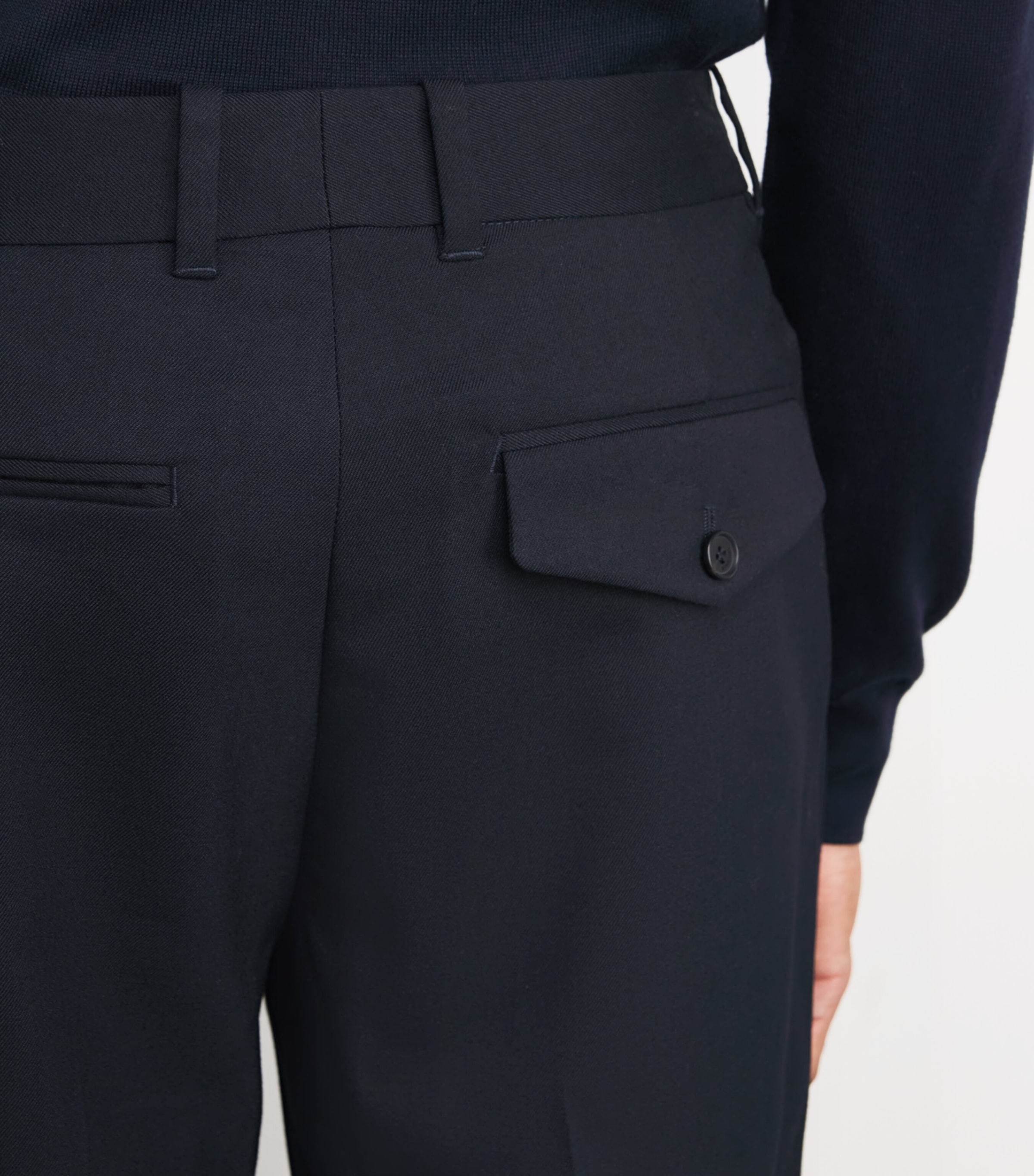 Bramble Straight Tailored Trousers MIDNIGHT Image 6