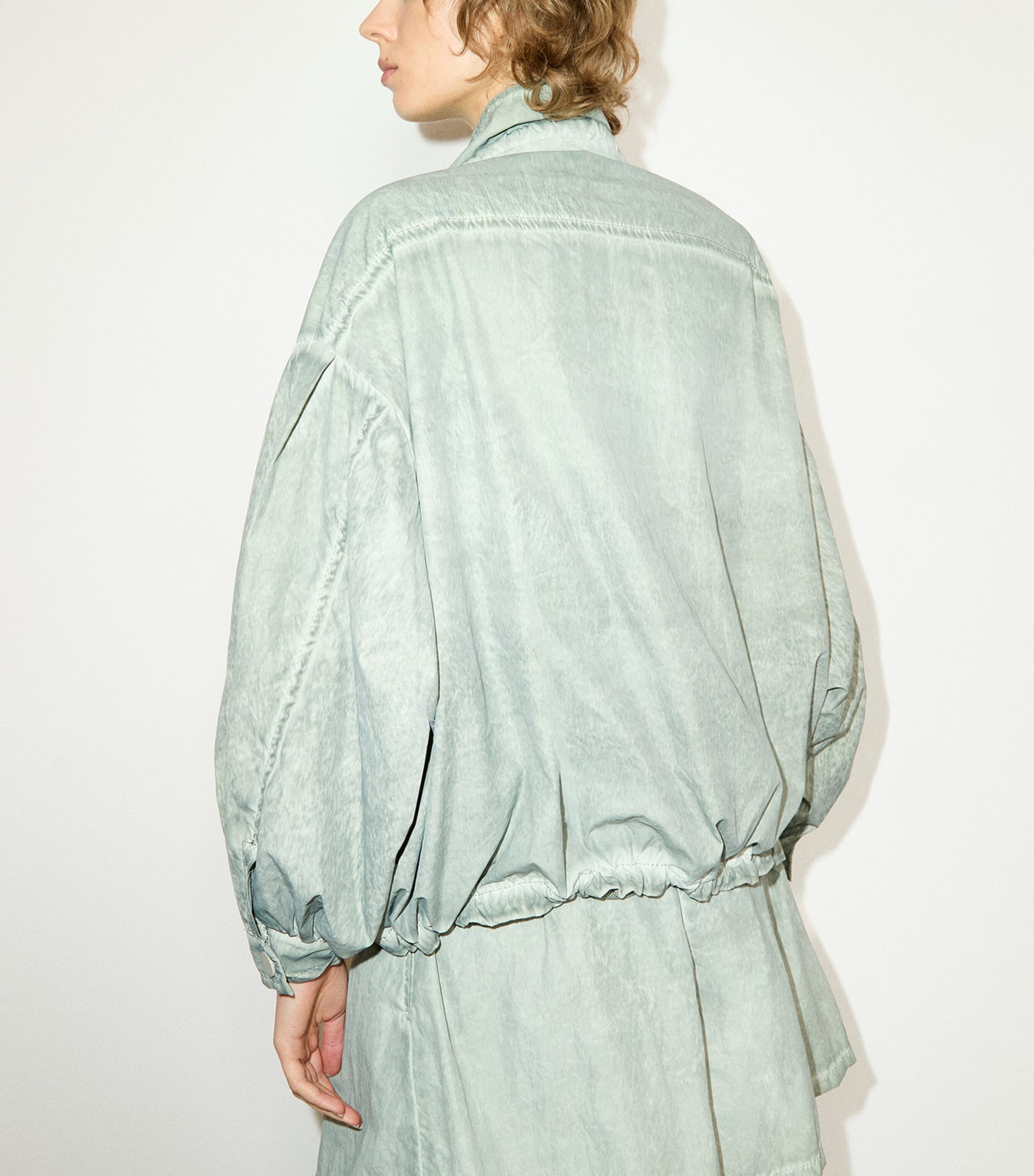 MAX&Co. Womens Oversized Zip-Up Jacket Jade Image 3