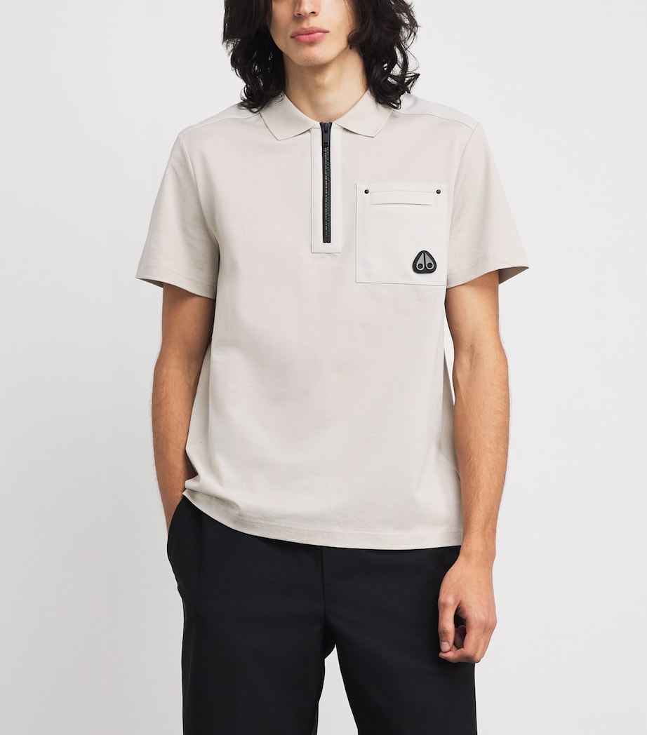Cotton Dalon Polo Shirt 1705 ALABASTER Image 3